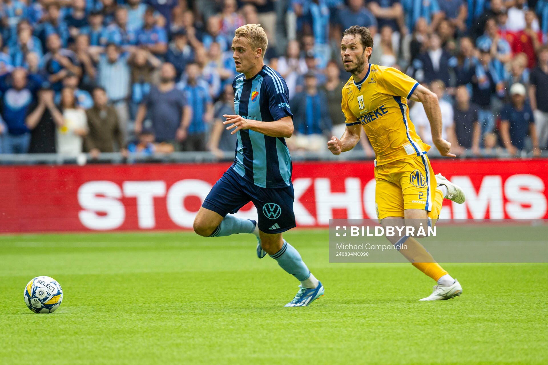 Djurgårdens Oskar Fallenius och IFK Göteborgs Emil