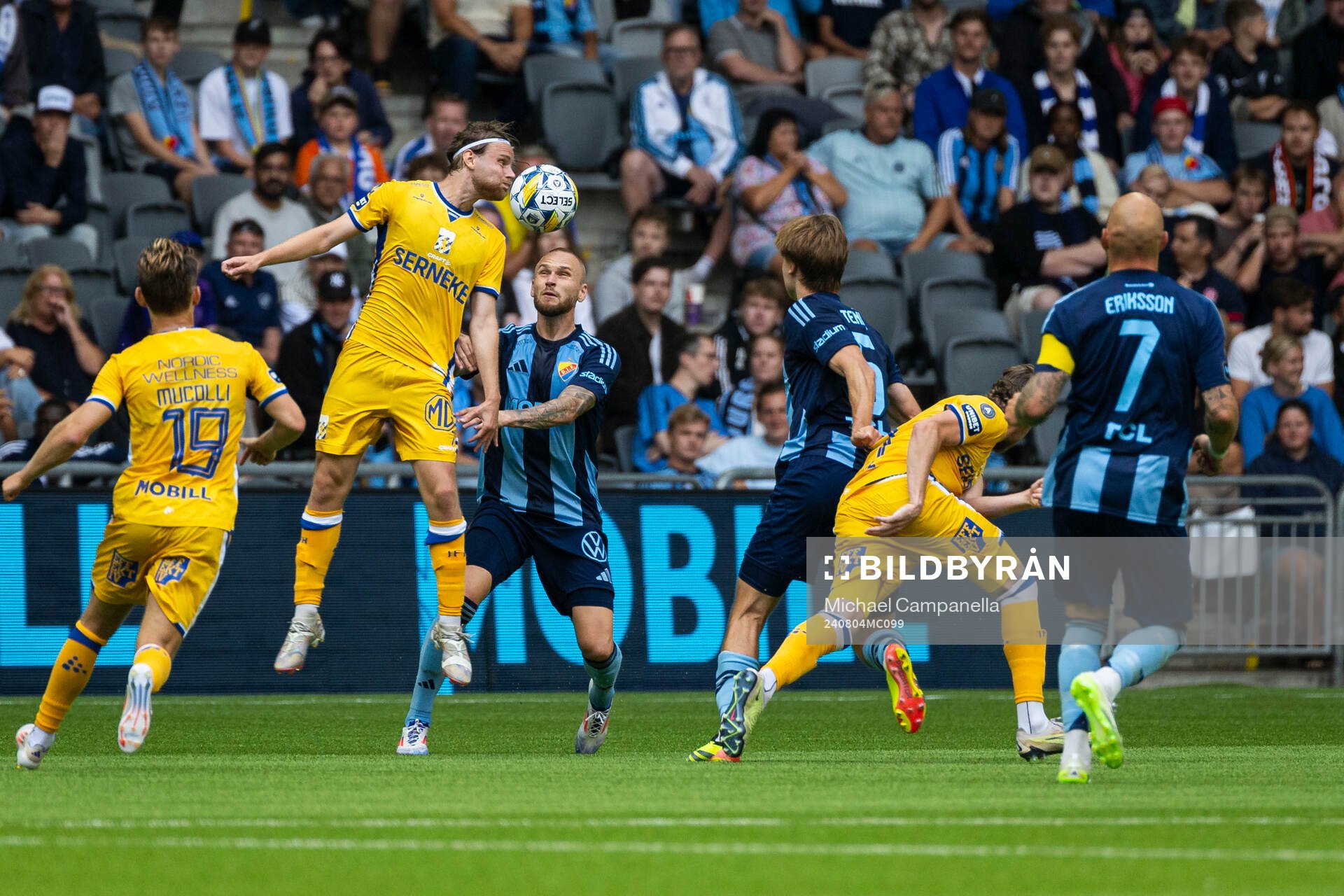 IFK Göteborgs Oscar Pettersson och Djurgårdens Adam Ståhl