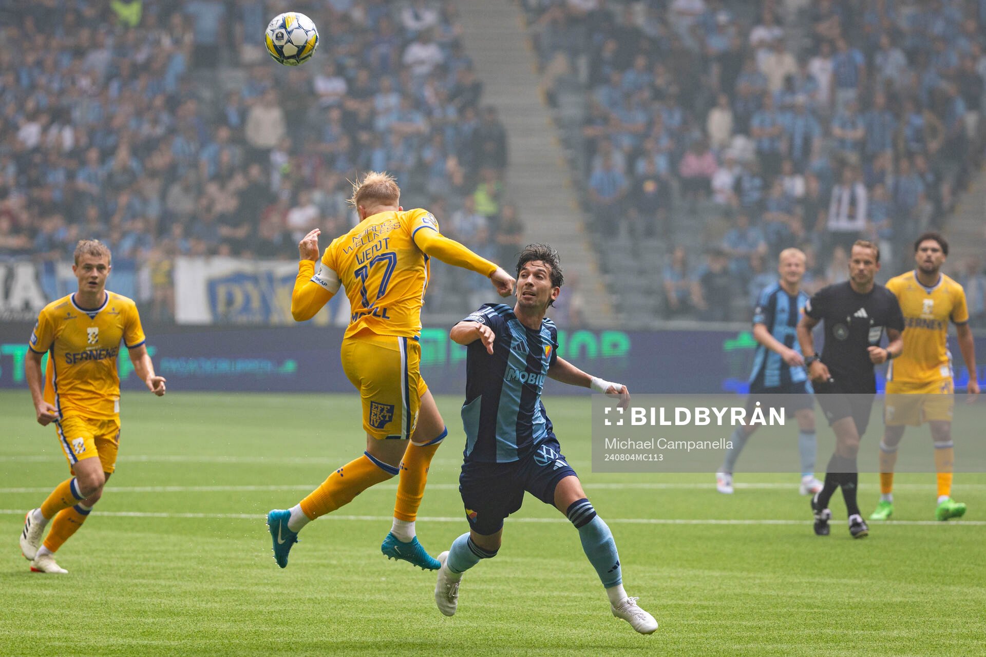 IFK Göteborgs Oscar Wendt och Djurgårdens Gustav Wikheim