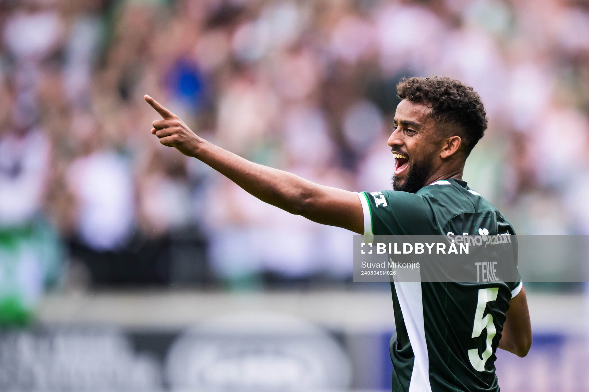 Hammarbys Tesfaldet Tekie jublar