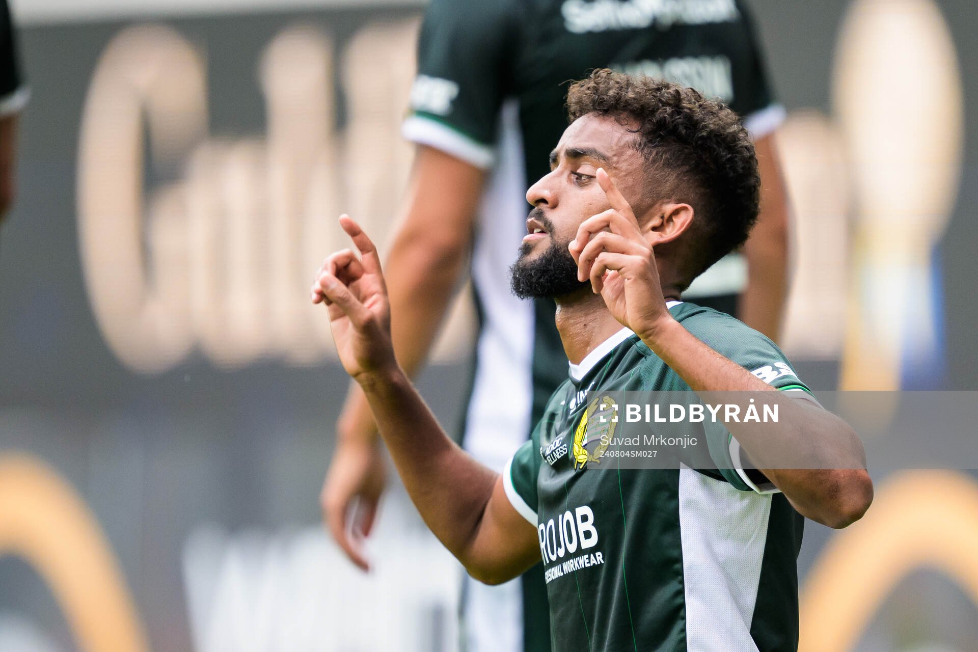 Hammarbys Tesfaldet Tekie jublar