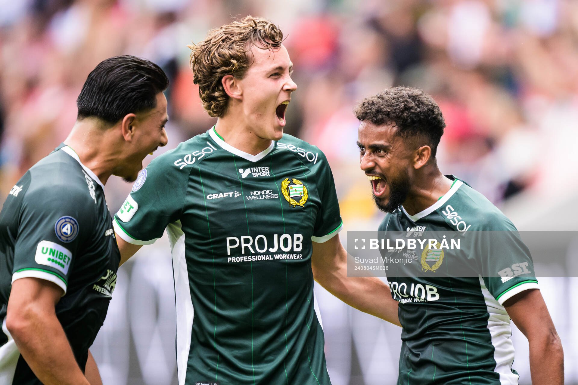 Hammarbys Tesfaldet Tekie jublar