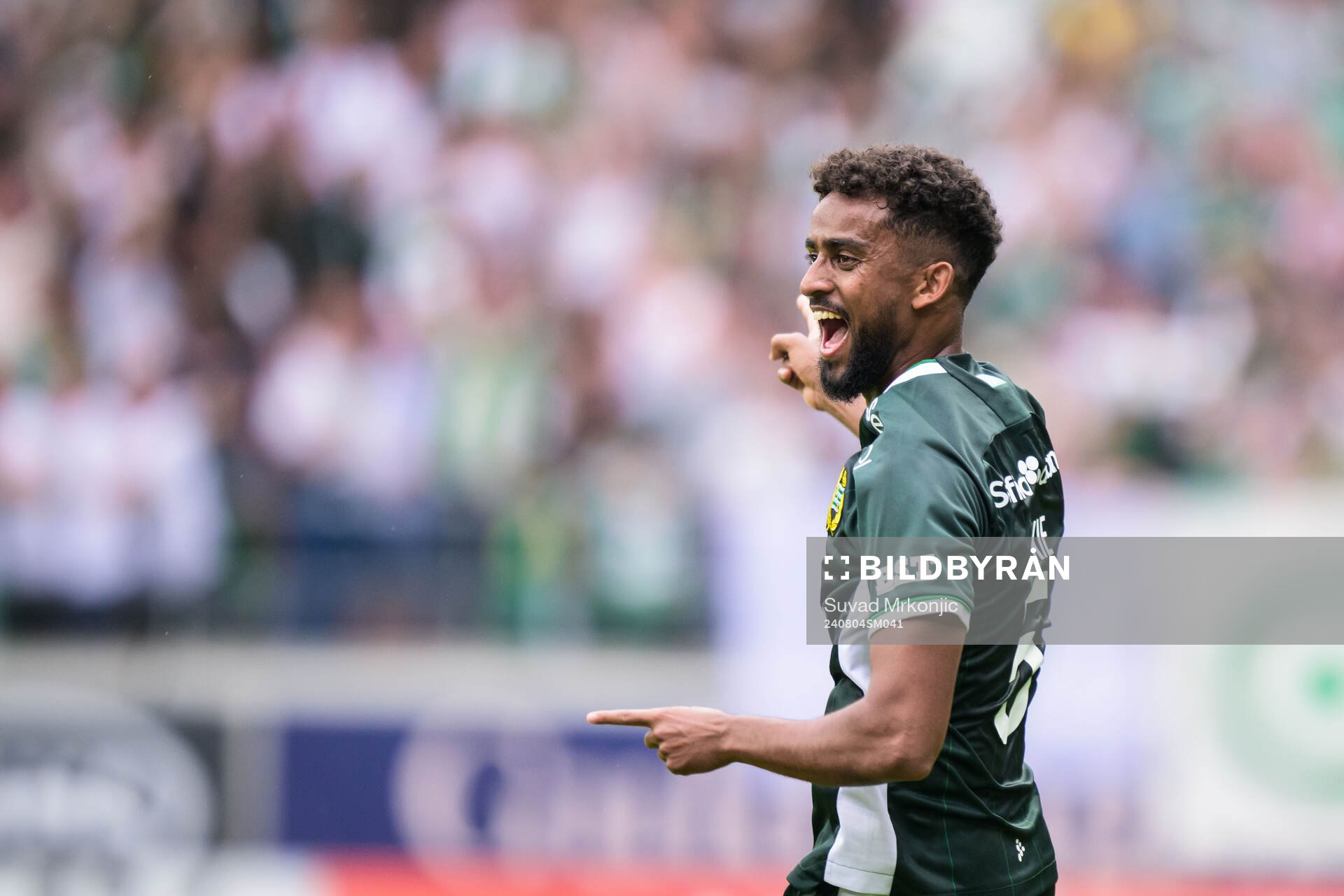 Hammarbys Tesfaldet Tekie jublar