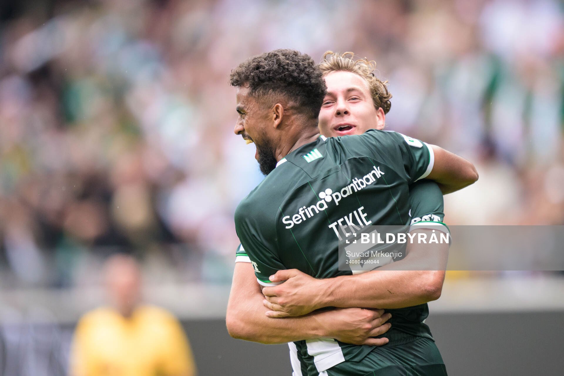 Hammarbys Tesfaldet Tekie jublar