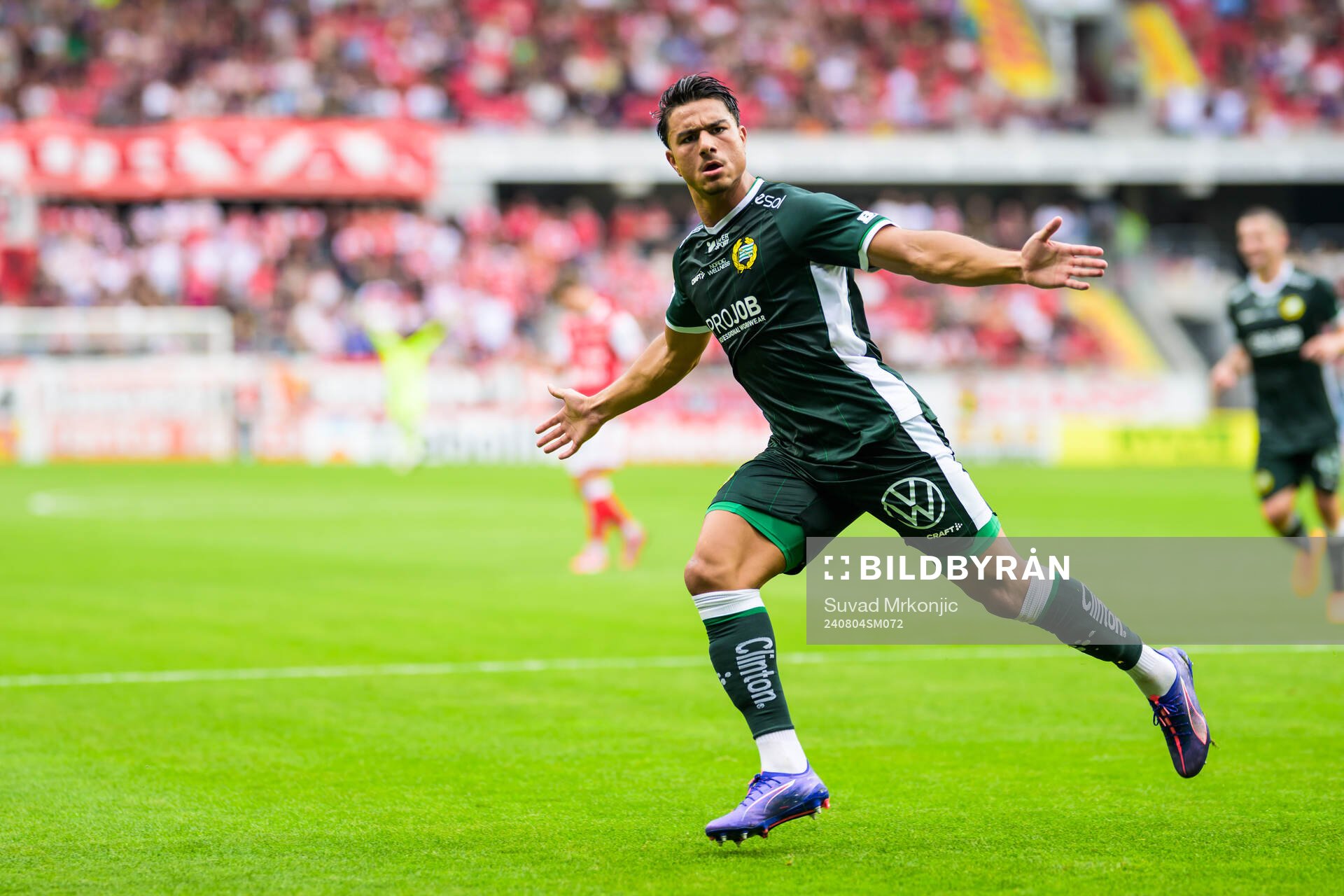 Hammarbys Jusef Erabi jublar