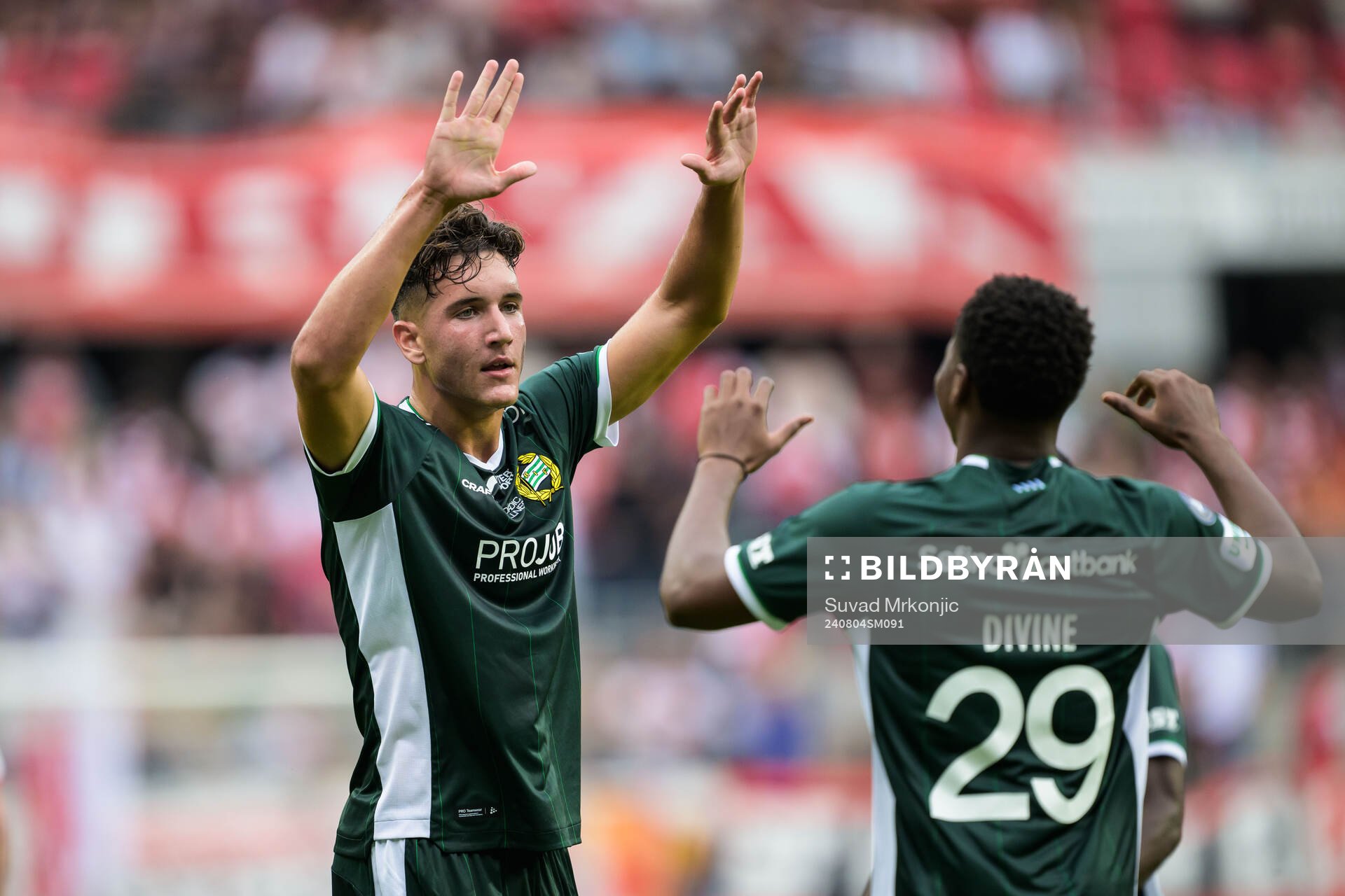 Hammarbys Deniz Gul jublar