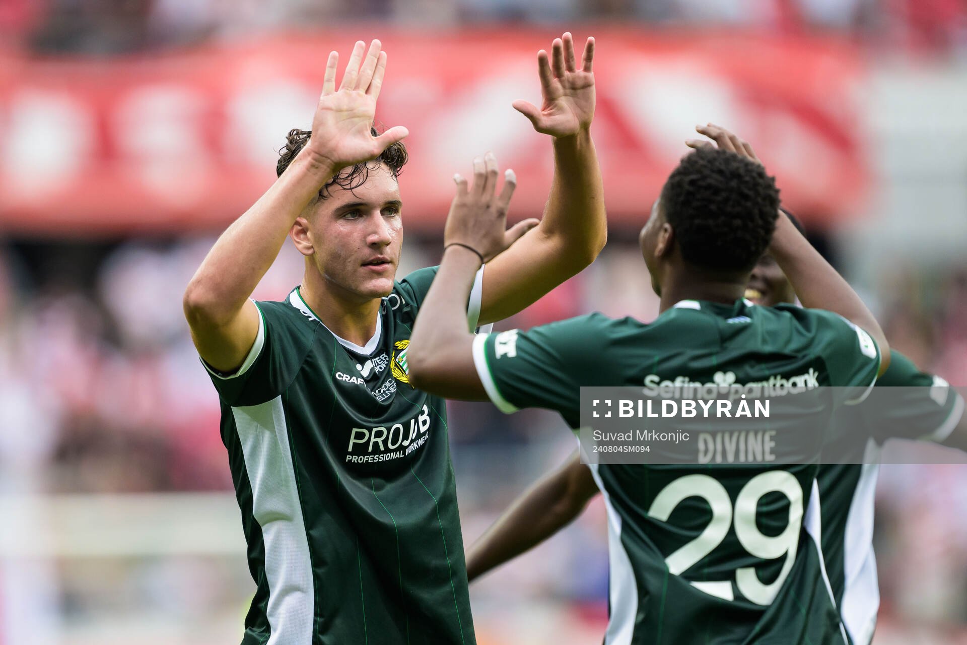 Hammarbys Deniz Gul jublar