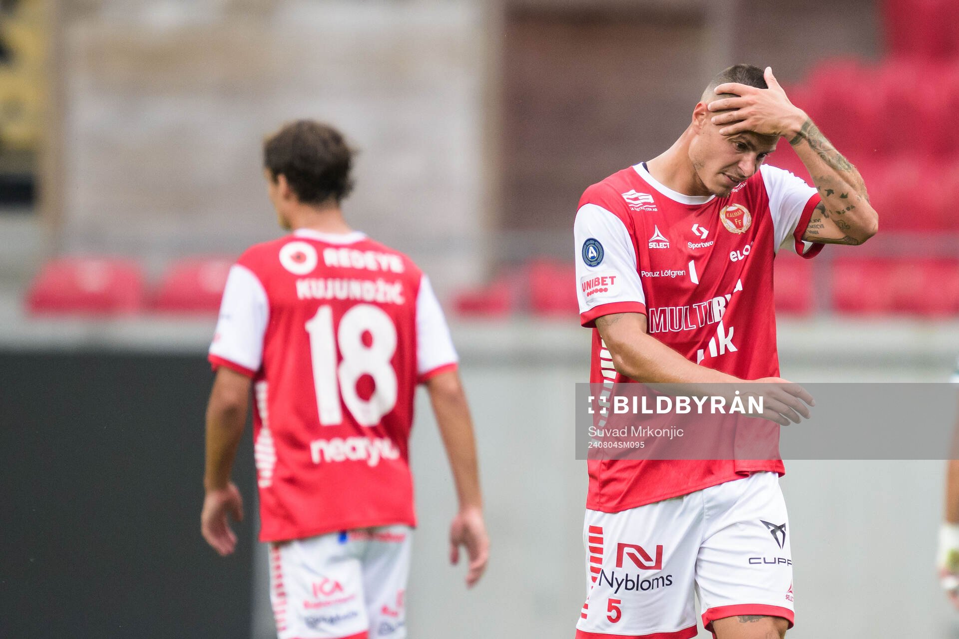 Kalmars Melker Hallberg deppar