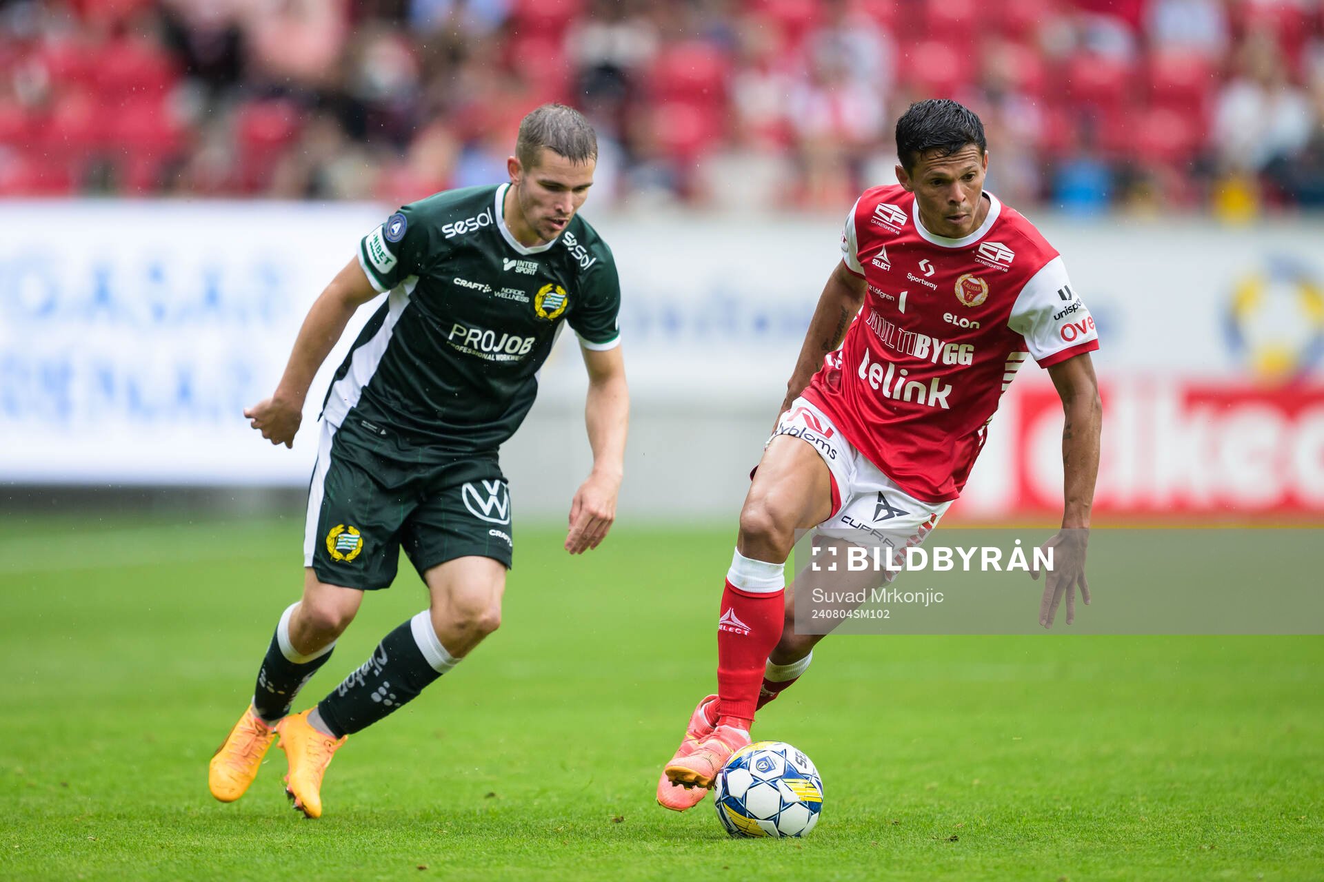 Hammarbys Oscar Johansson Schellhas och Kalmars Romario