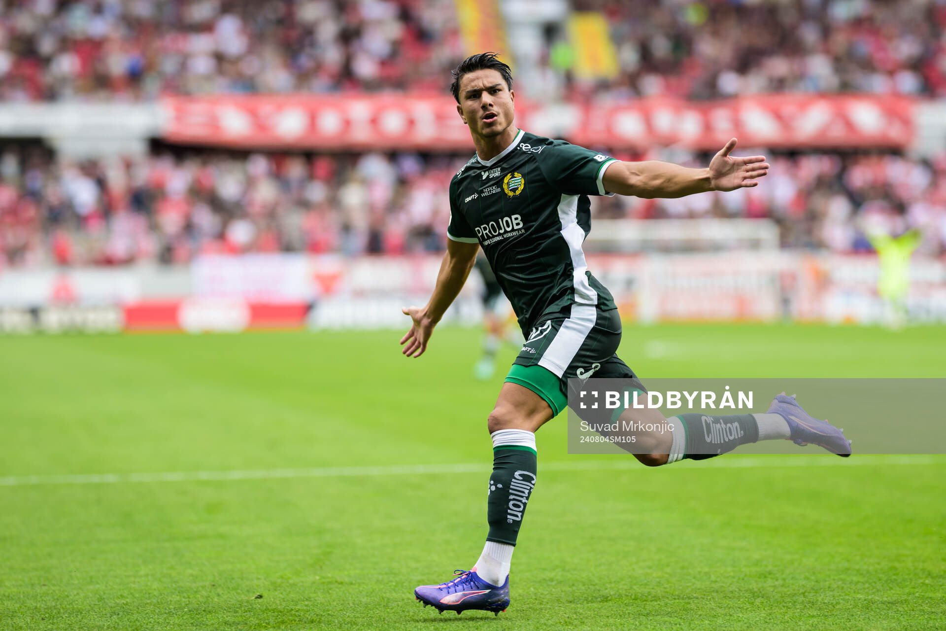 Hammarbys Jusef Erabi jublar