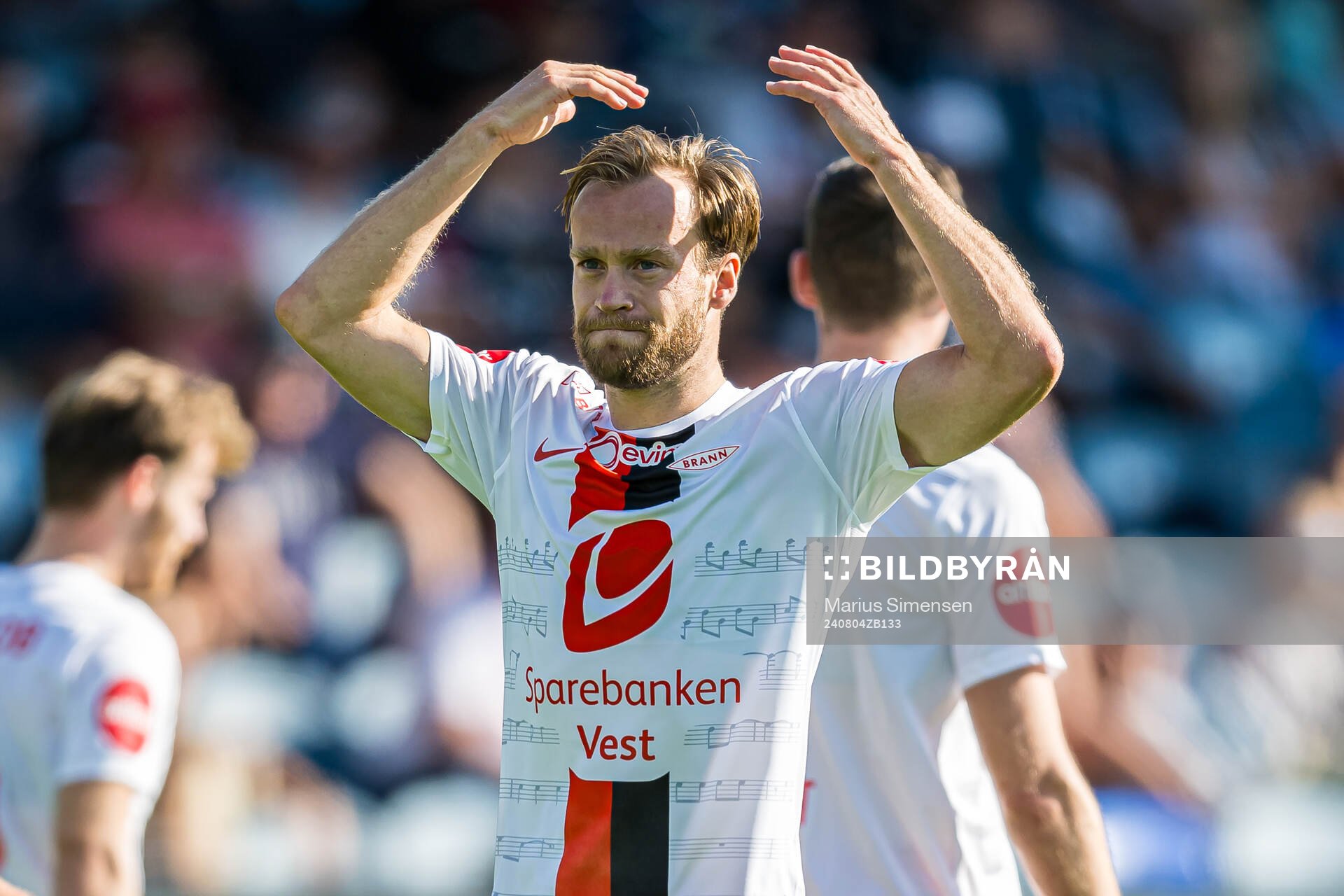 Bård Finne of Brann celebrates