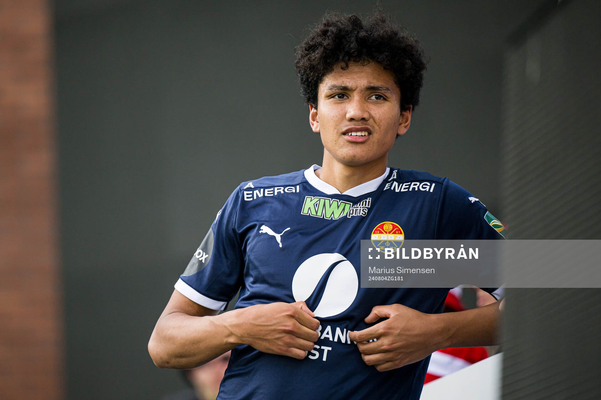 Samuel Agung Marcello Silalahi of Strømsgodset after the Eliteserien match between Strømsgodset and Brann on August 4, 2024 in Drammen.