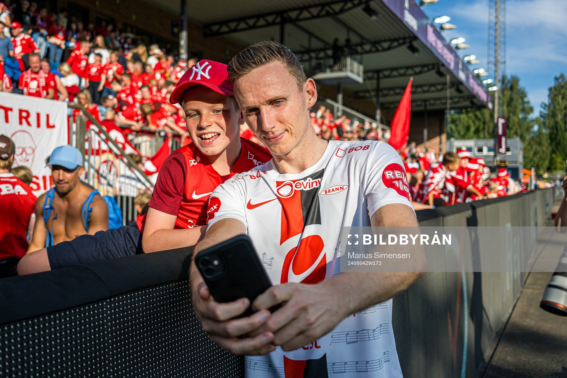 Joachim Soltvedt of Brann after the Eliteserien match between Strømsgodset and Brann on August 4, 2024 in Drammen. 
