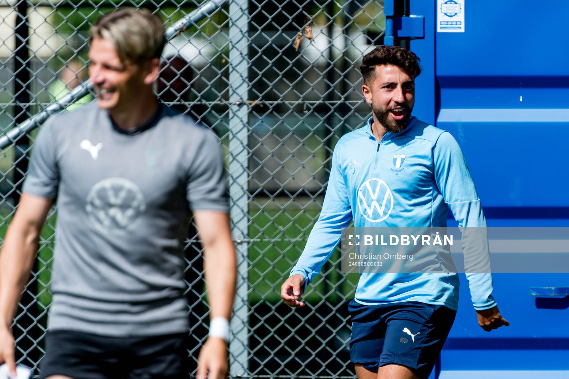 Moustafa Zeidan of Malmö FF during a training session with Malmö FF on August 5, 2024 in Malmö. 