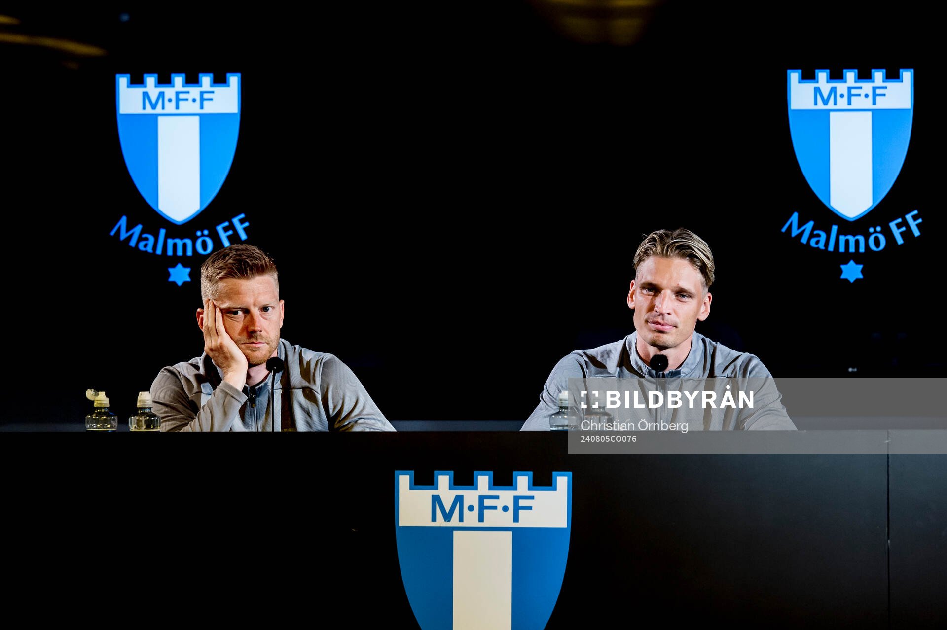 Anders Christiansen, Jens Stryger and head coach Henrik