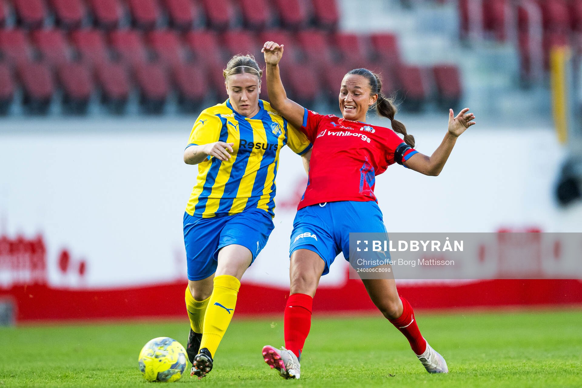 Eskilsminnes Ebba Jahnfors och Helsingborgs Julia Welin