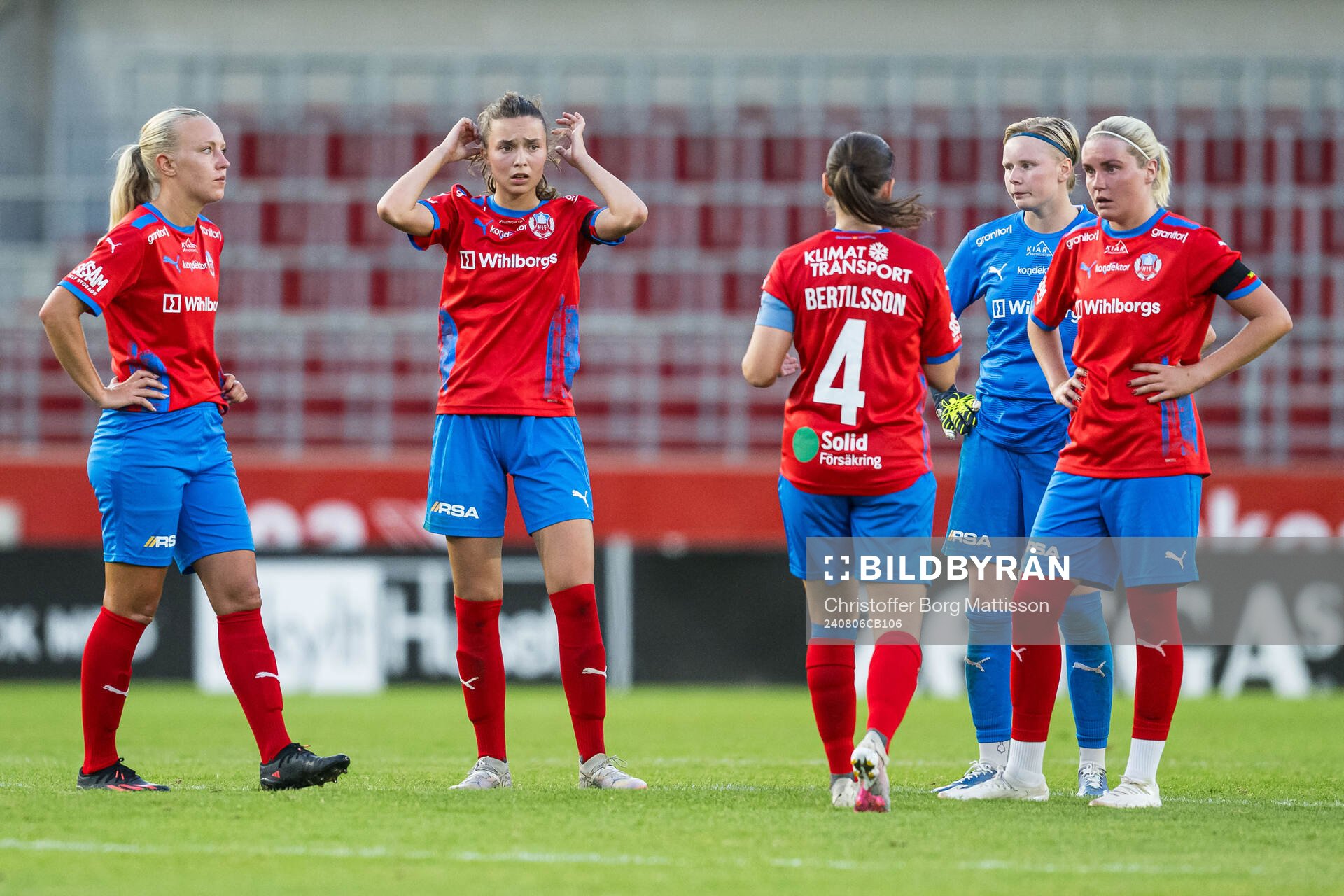Helsingborgs Johanna Andersson, Maja Nilsson, Evelina