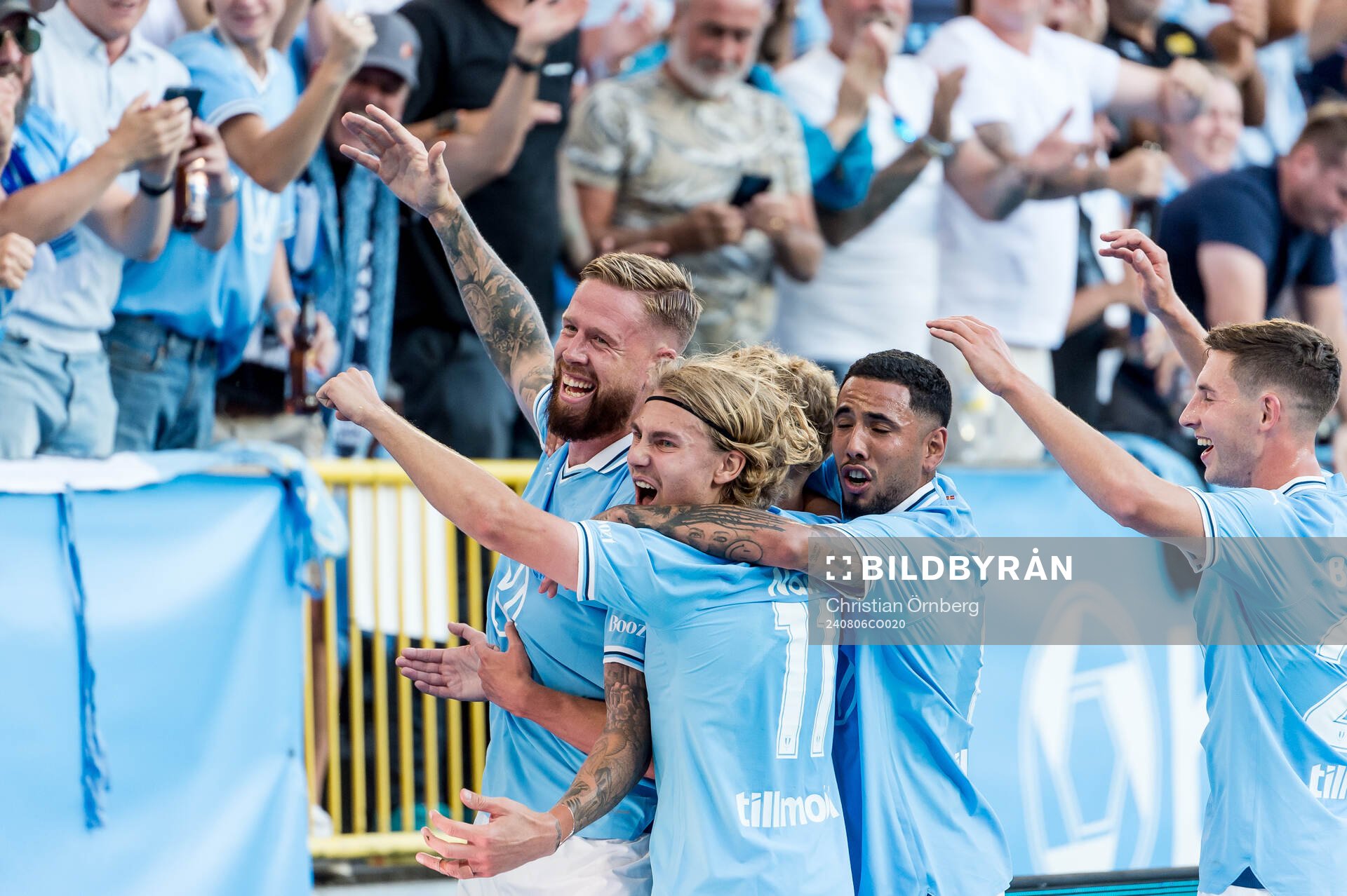 Pontus Jansson of Malmö FF celebrating