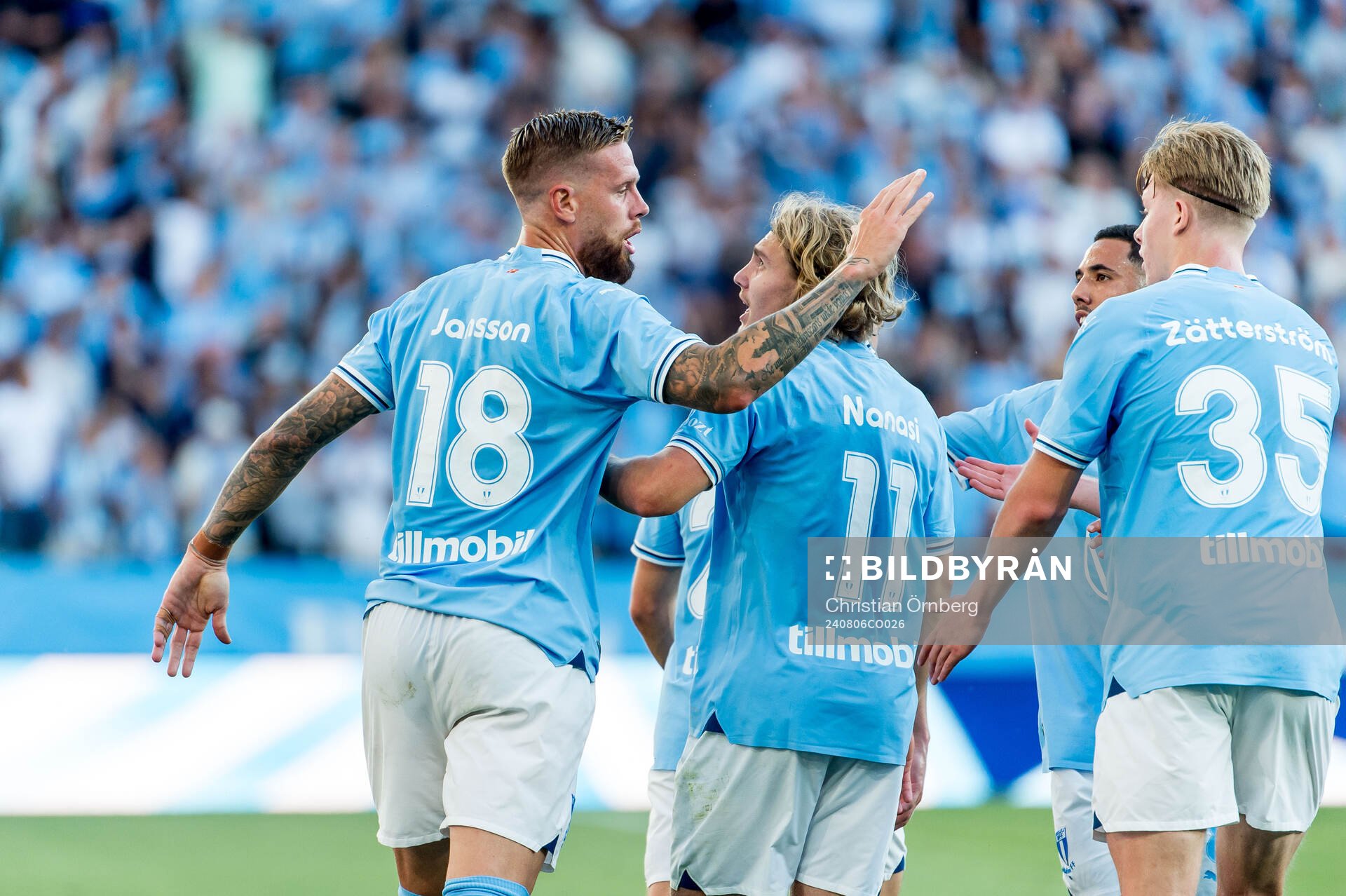 Pontus Jansson of Malmö FF celebrates