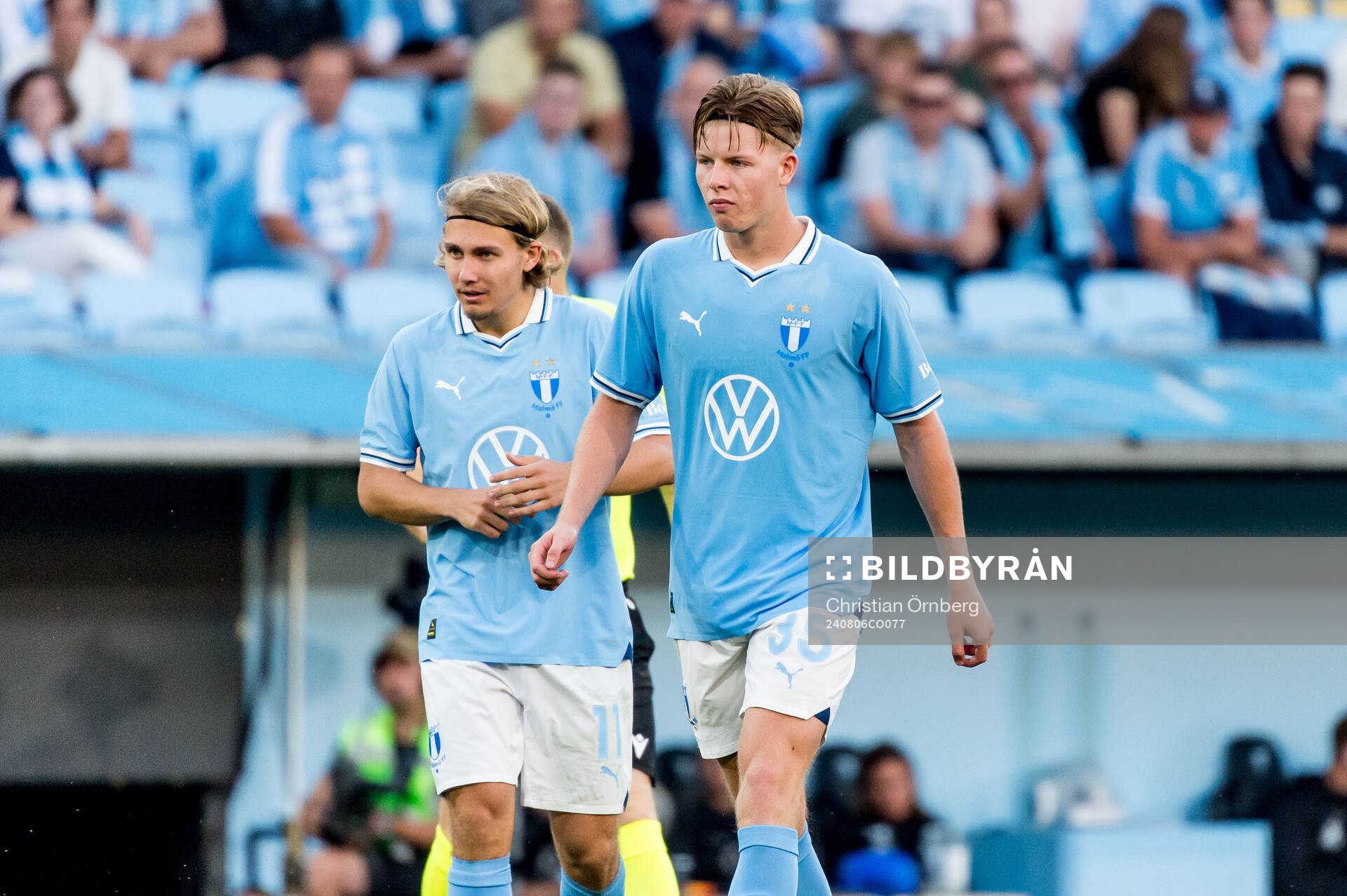 Sebastian Nanasi and Nils Zetterström of Malmö FF