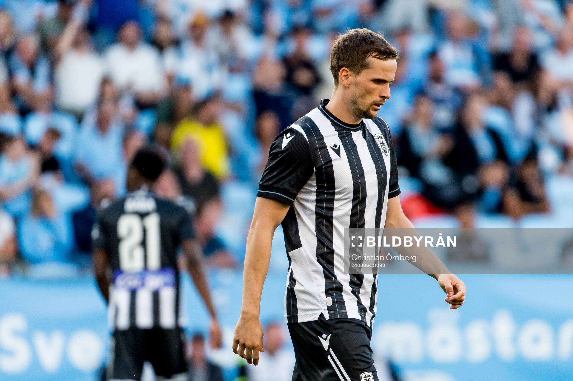 Theocharis Tsingaras of PAOK looks dejected