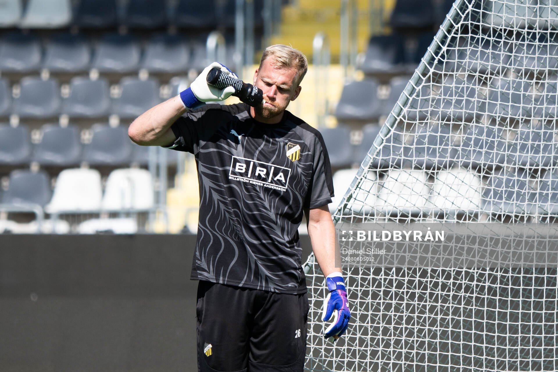 Goalkeeper Peter Abrahamsson
