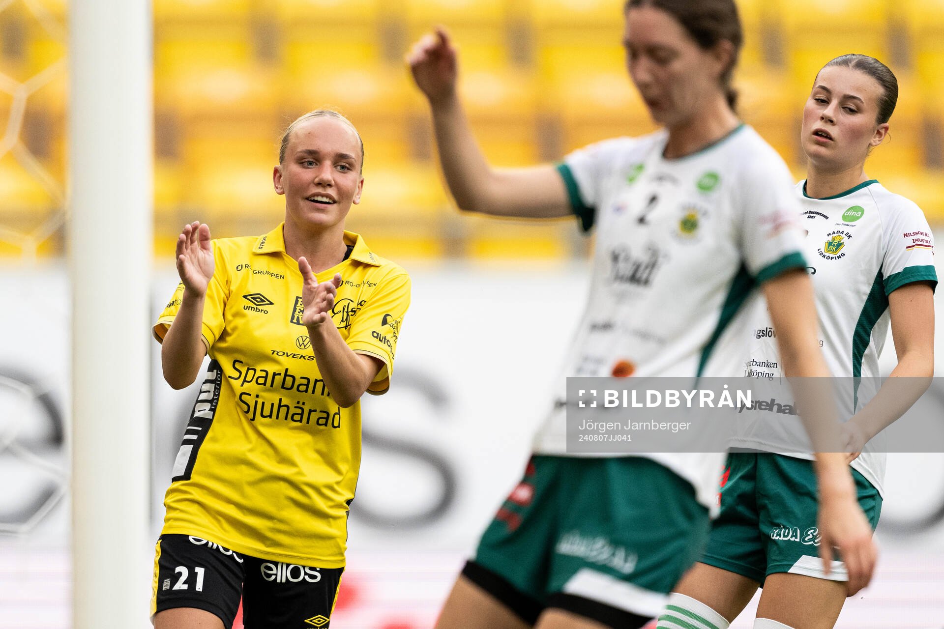 Elfsborgs Tea Skoglund jublar vid 1-0