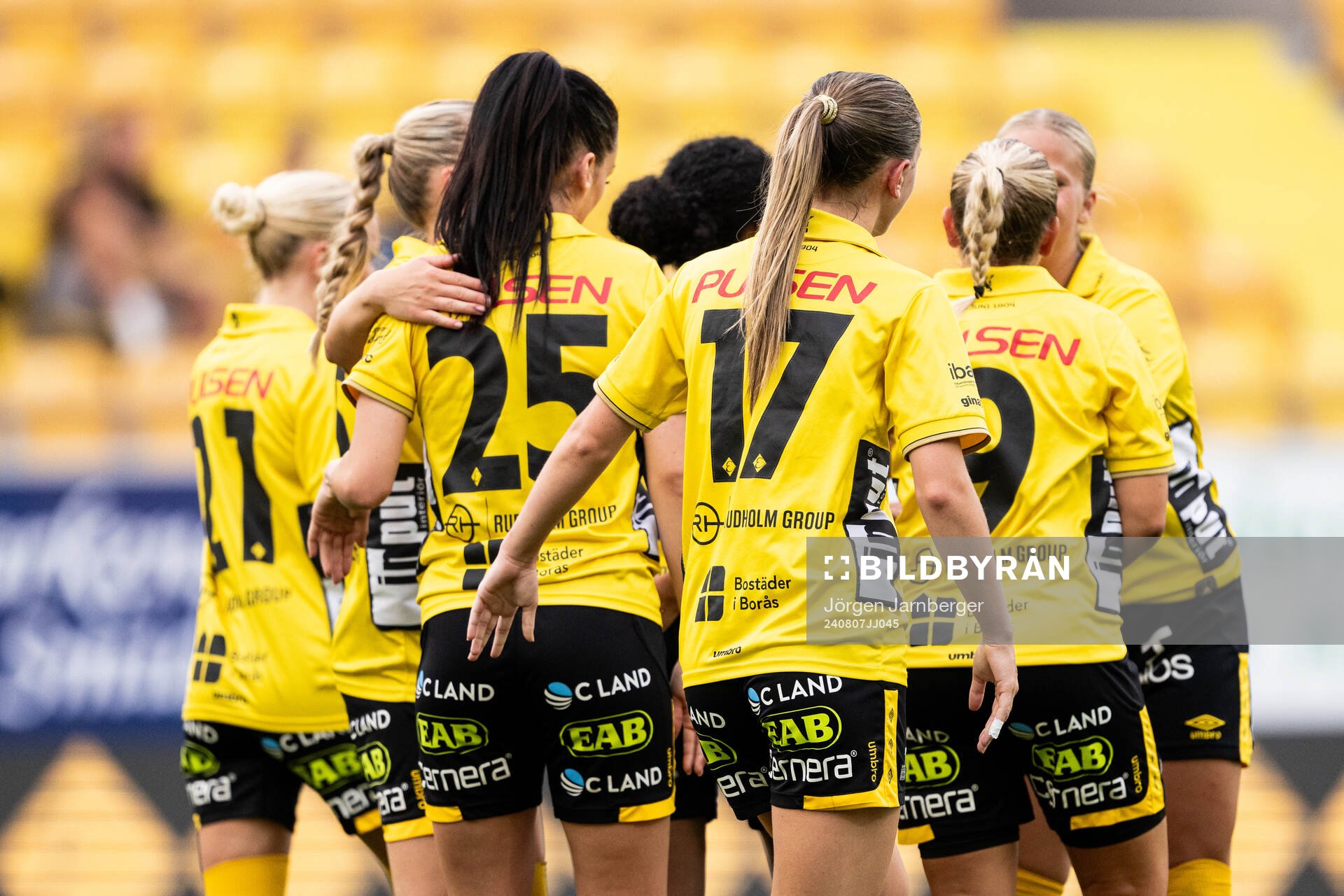 Elfsborgs spelare jublar vid 1-0