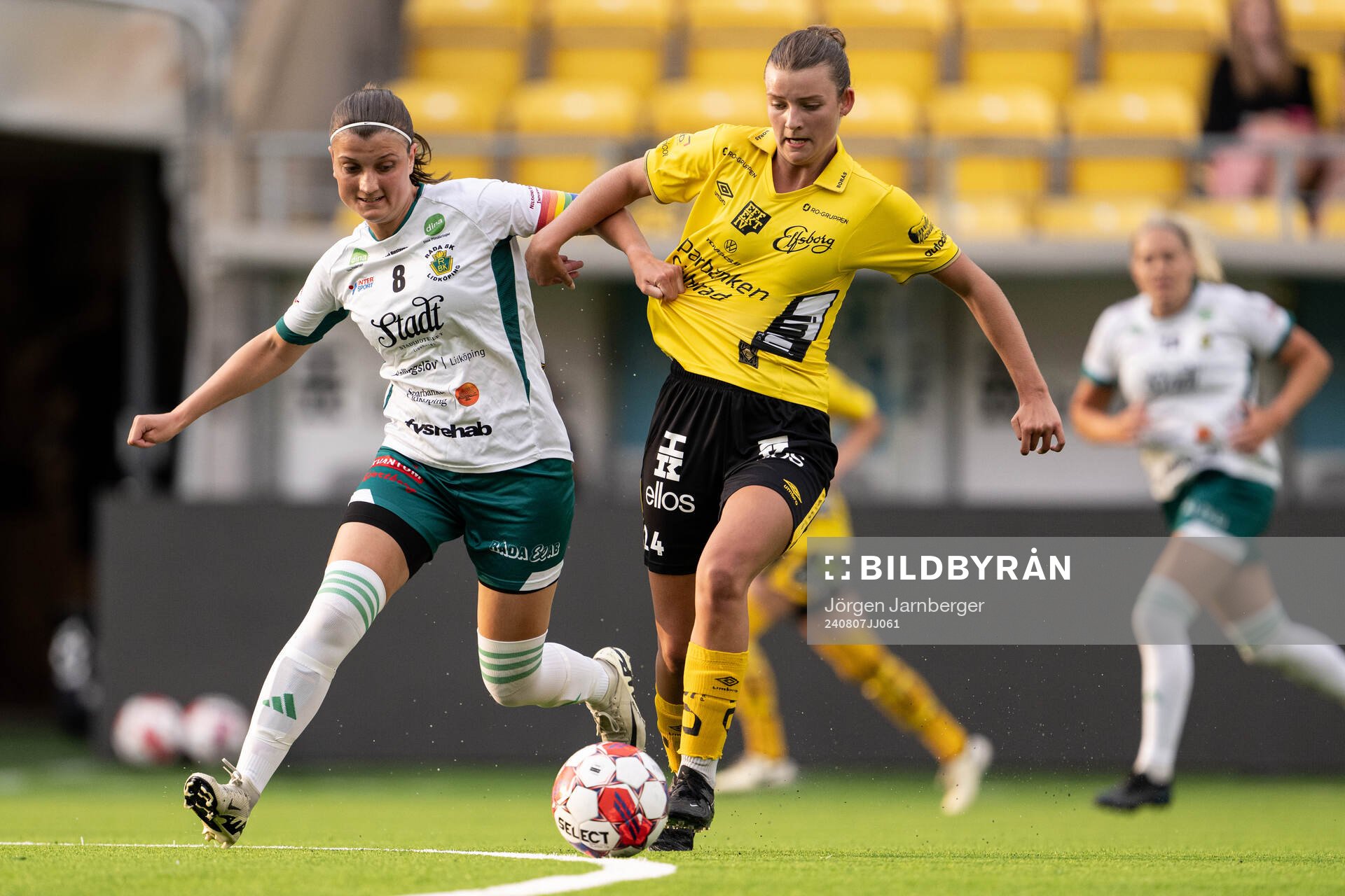 Rådas Anna Larsson och Elfsborgs Ida Backlund