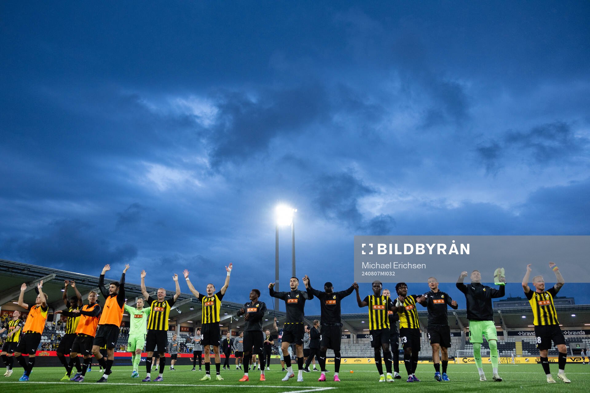 Players of Häcken celebrate