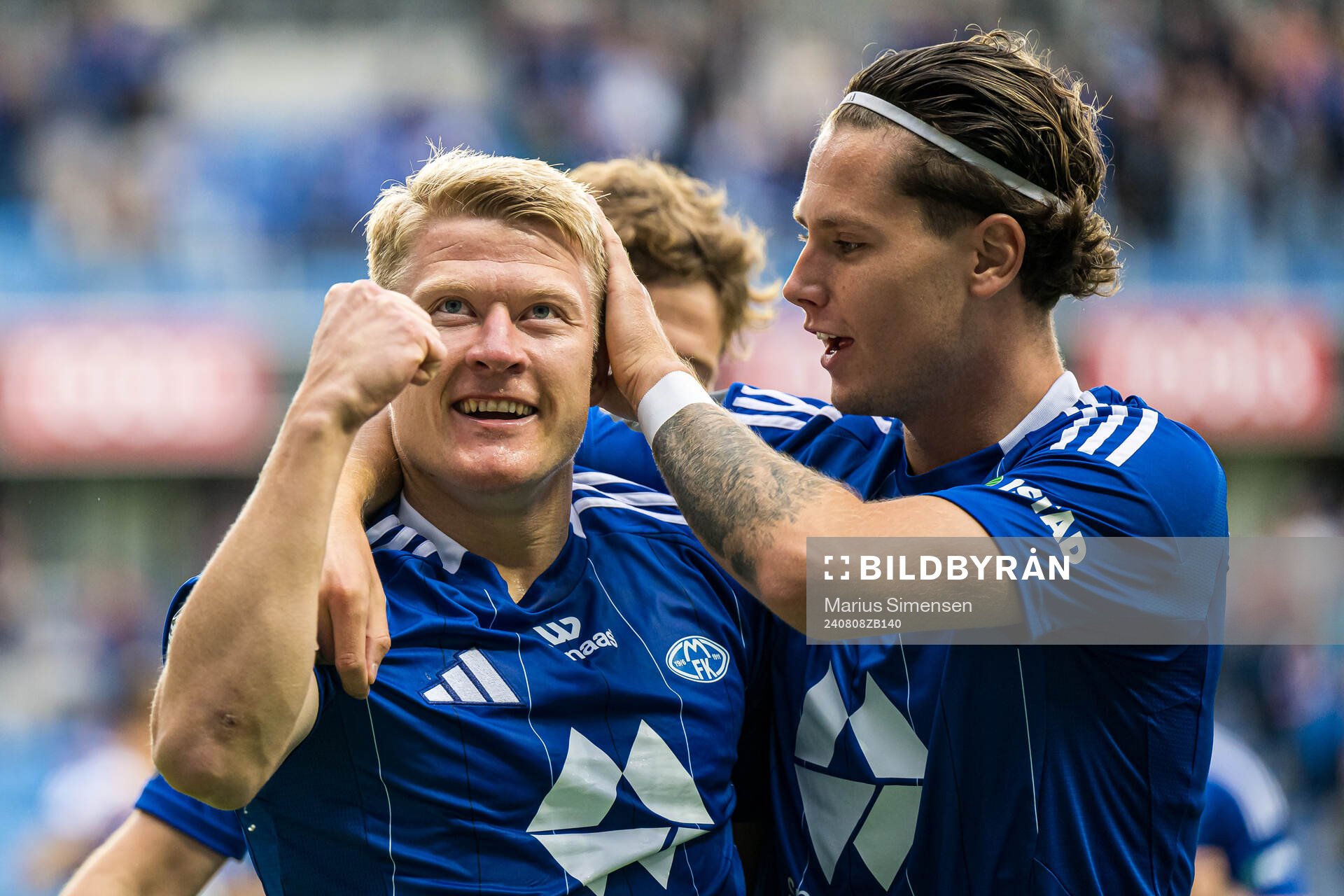 Kristian Eriksen of Molde celebrates