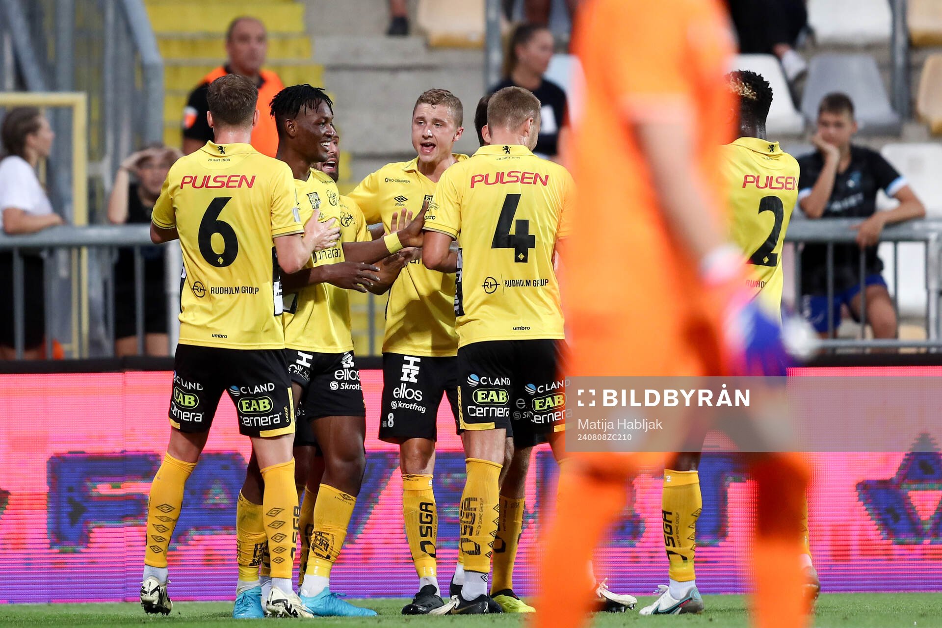 Jalal Abdullai of Elfsborg celebrates the 0-1 goal
