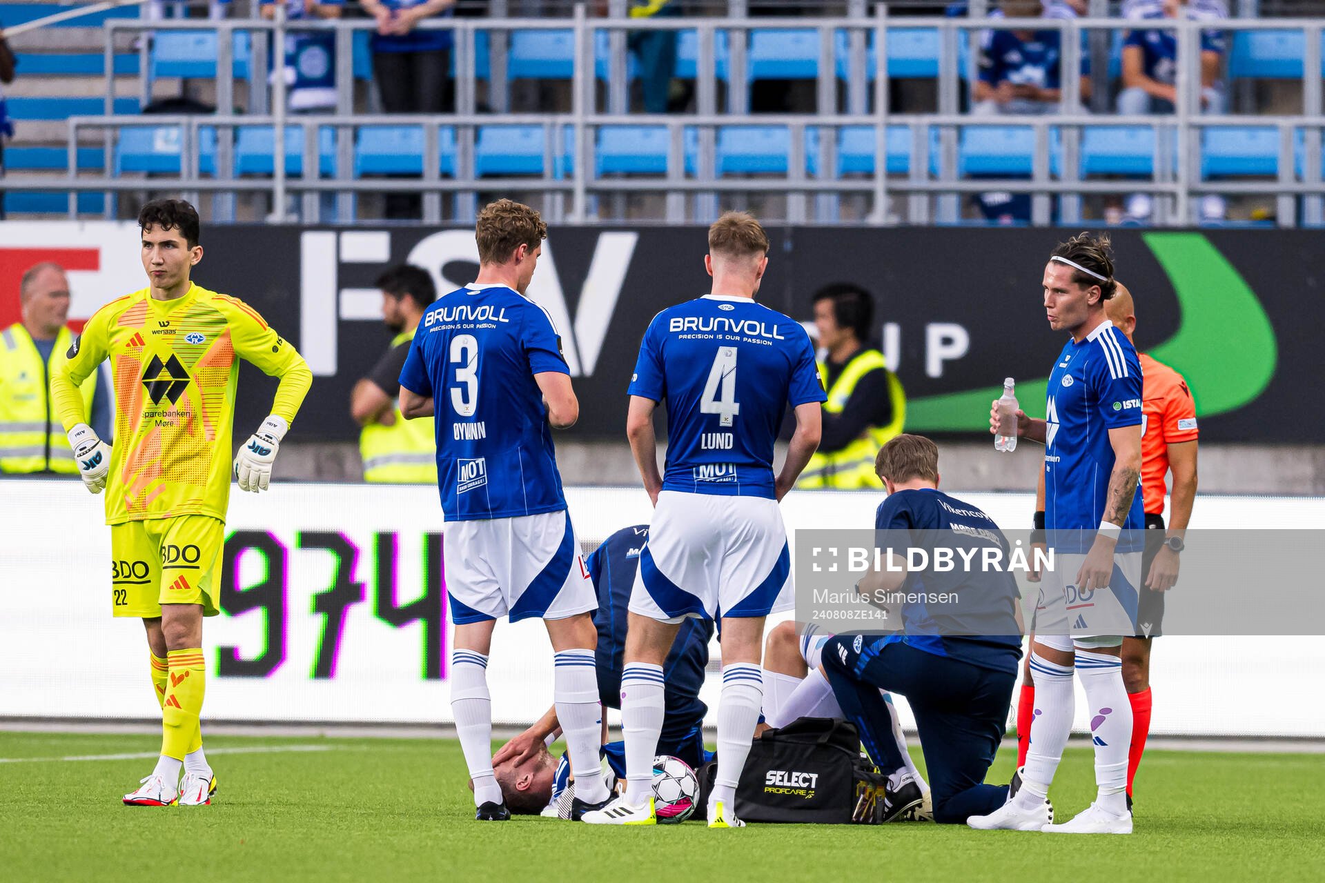 Anders Hagelskjær of Molde in pain