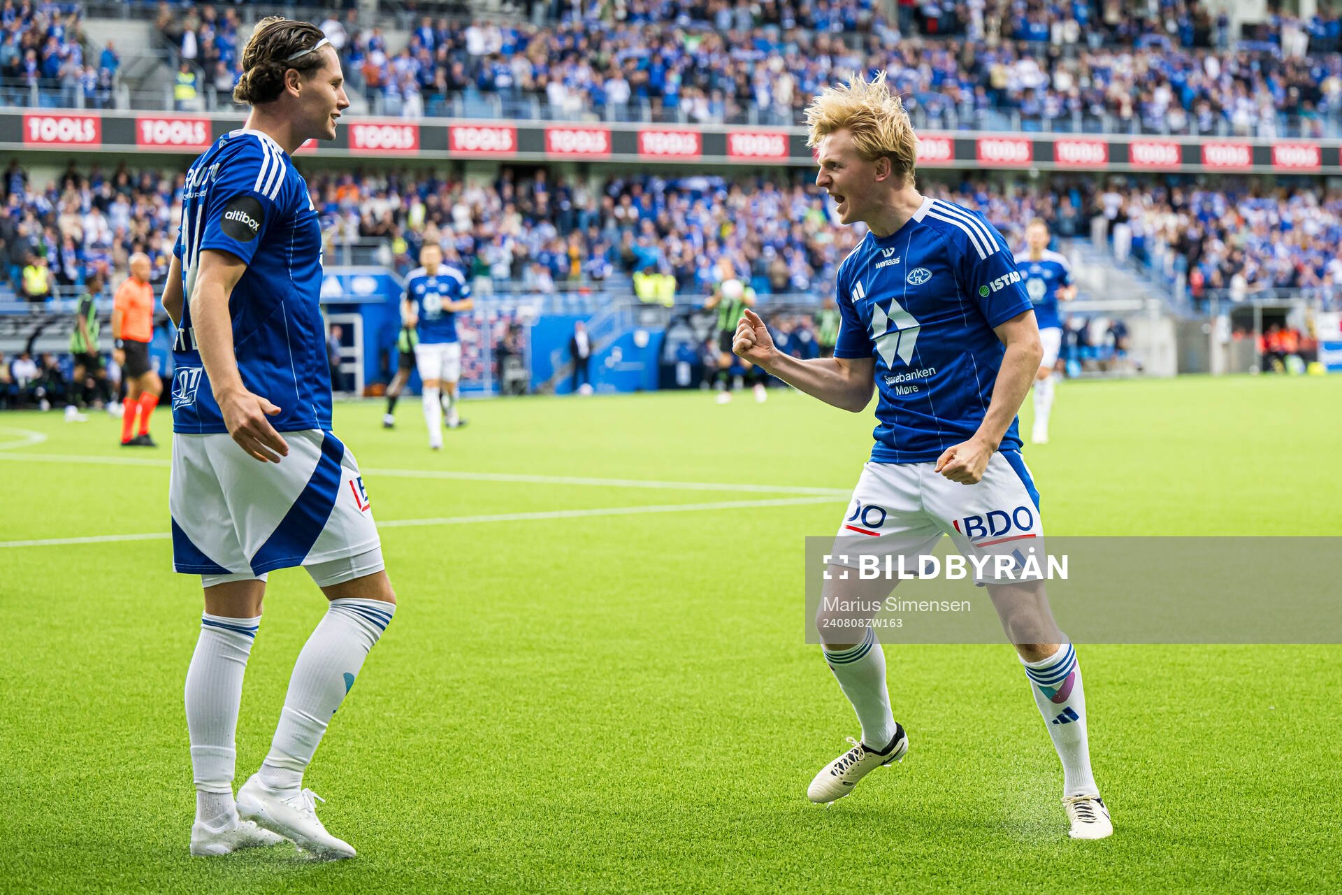 Mats Møller Dæhli of Molde celebrates