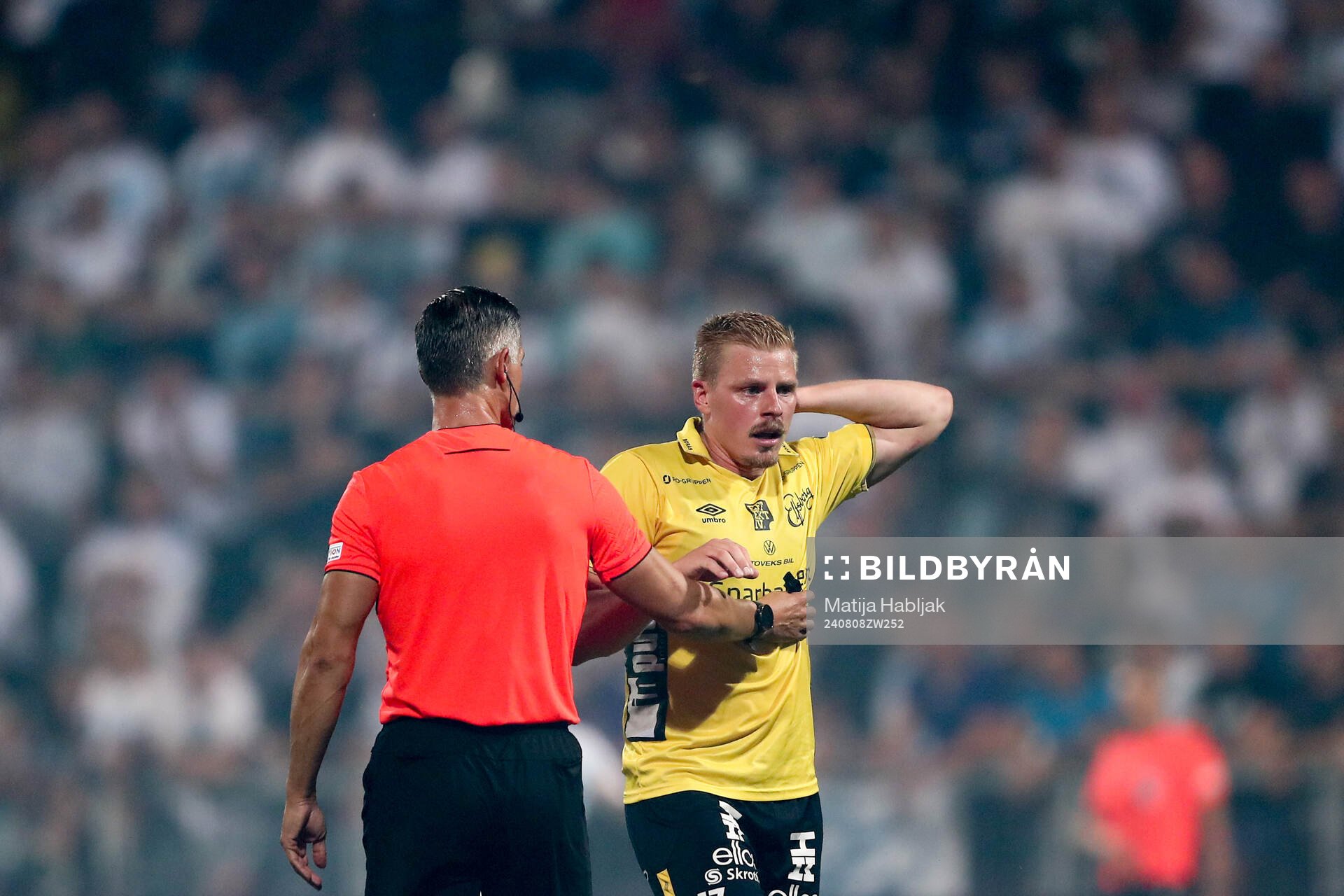 Per Frick of Elfsborg reacts