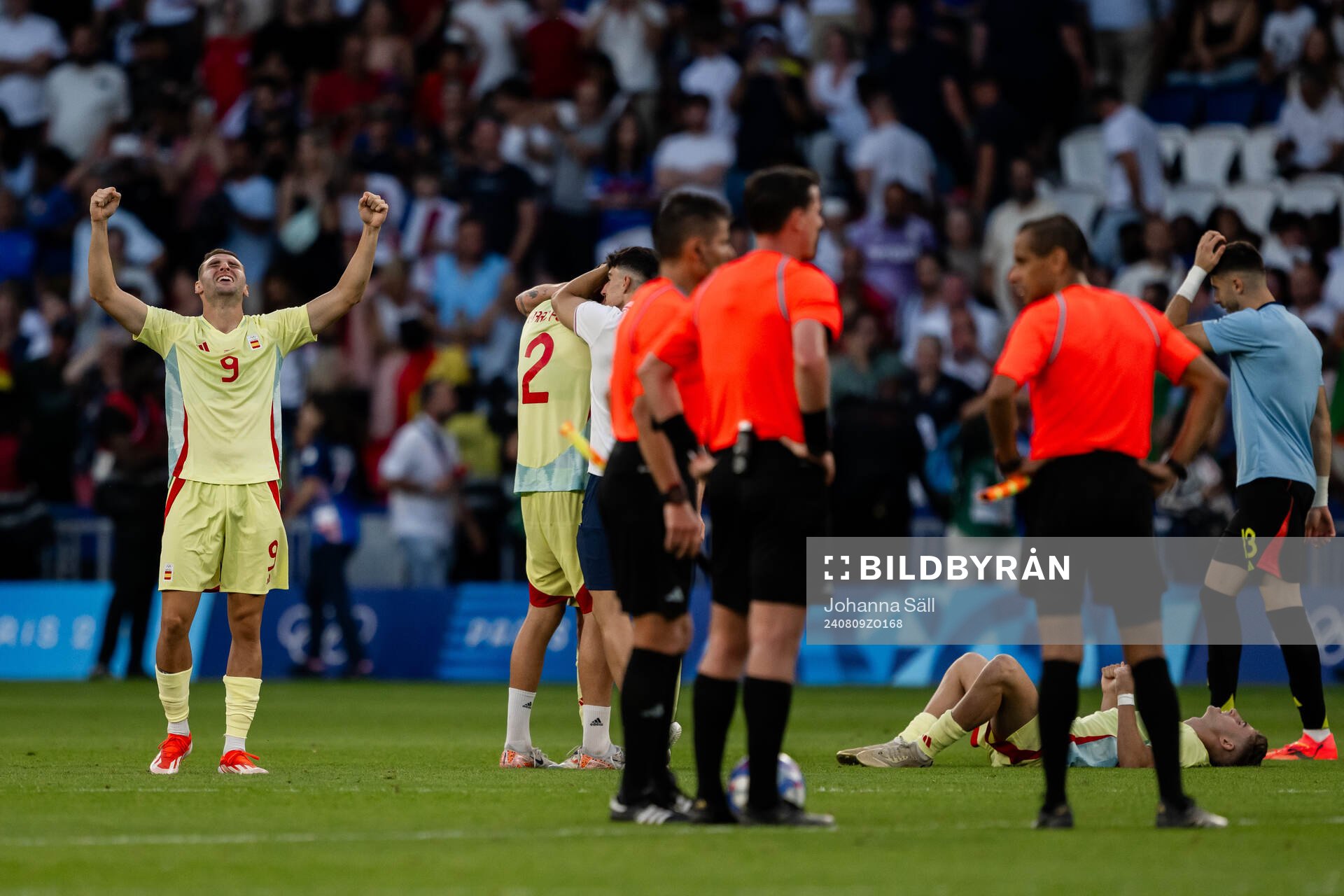 Abel Ruiz of Spain celebrates