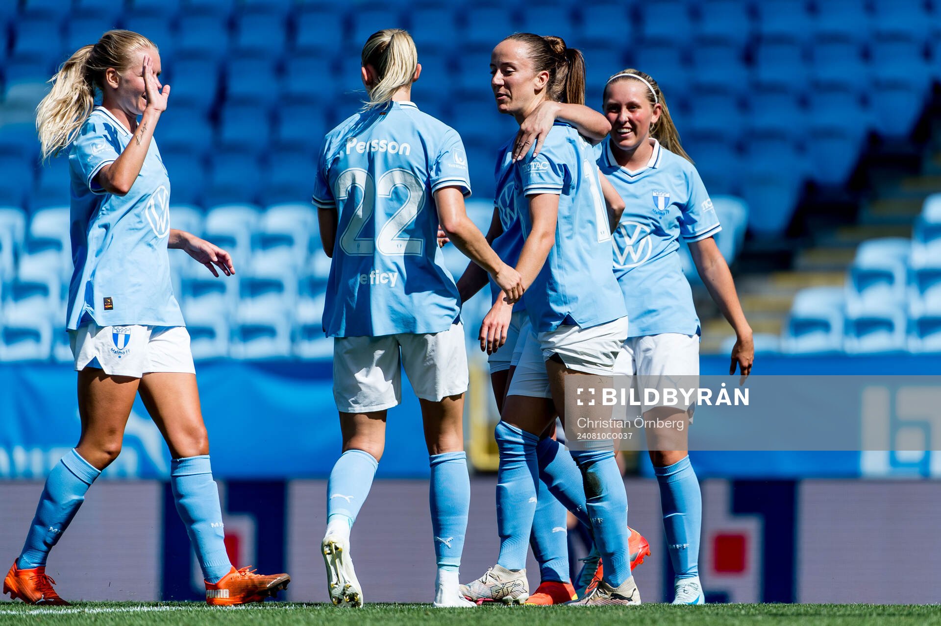 Malmö FFs Anna Plantin jublar