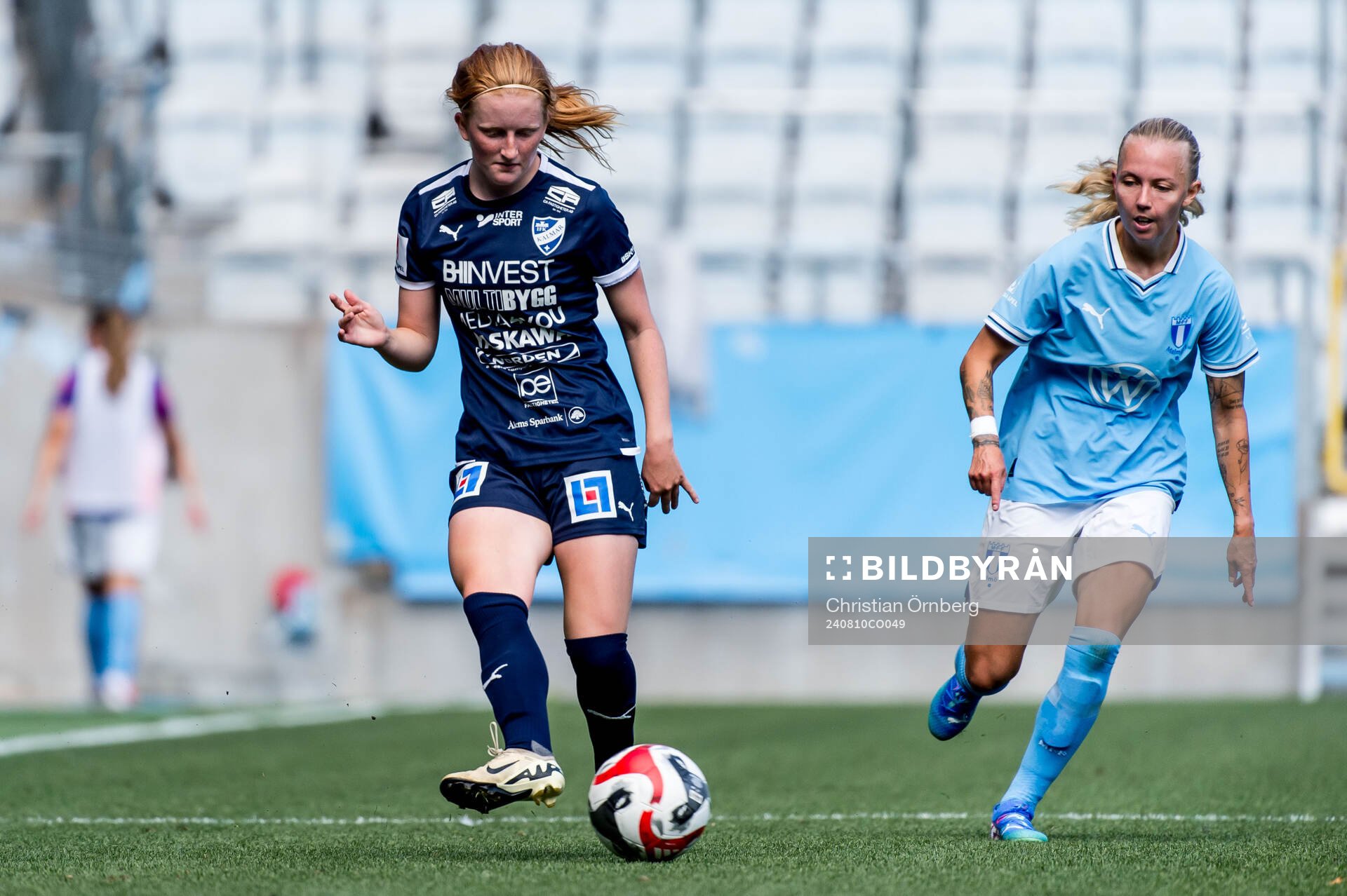 IFK Kalmars Vera Andersson och Malmö FFs Nathalie Hoff