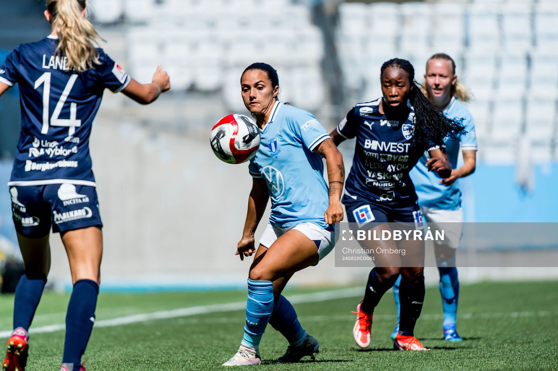 Malmö FFs Ana Mafalda Ferreira Barboz och IFK Kalmars