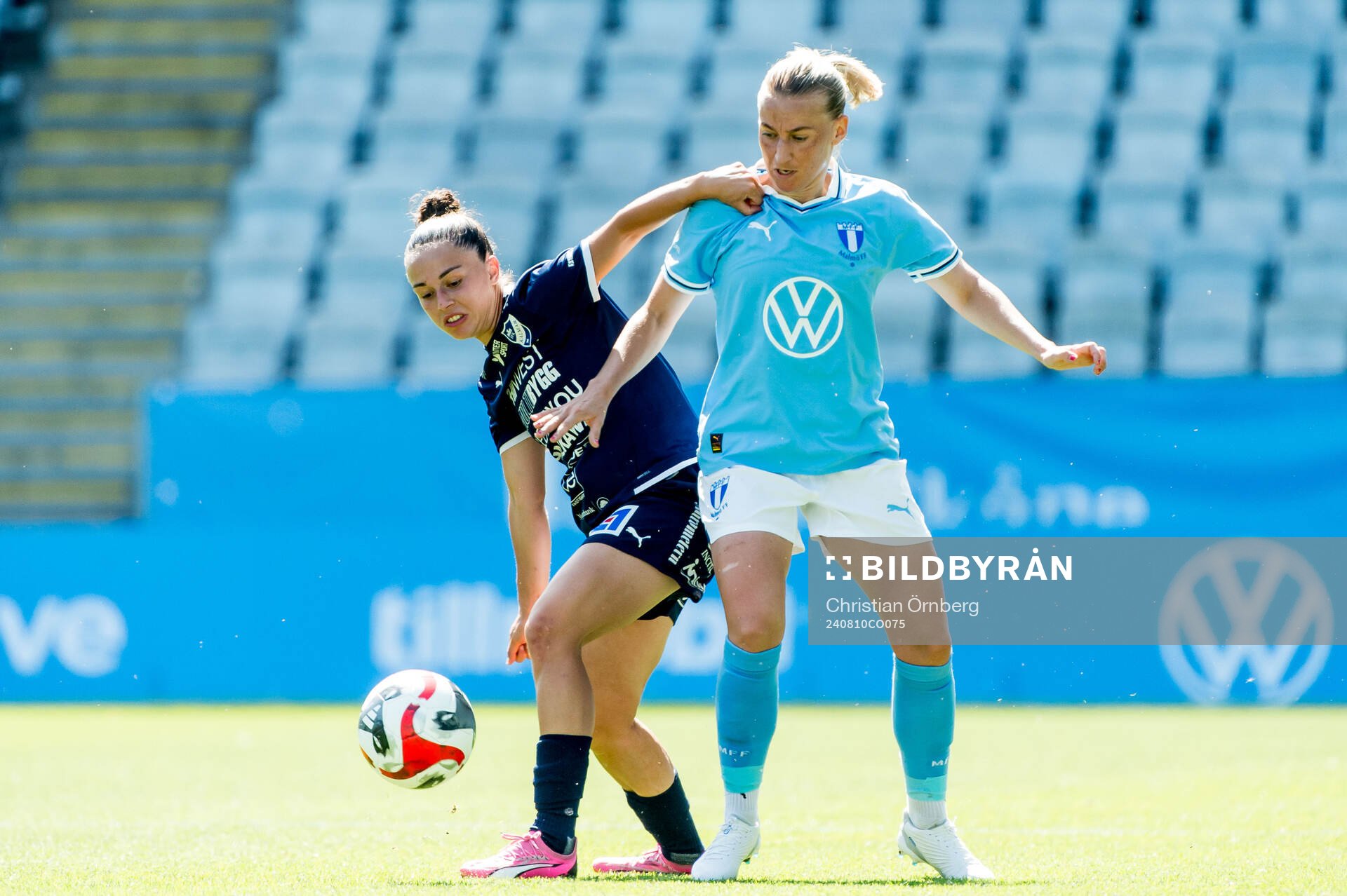 IFK Kalmars Valentina Metaj och Malmö FFs Sofia Wännerdahl