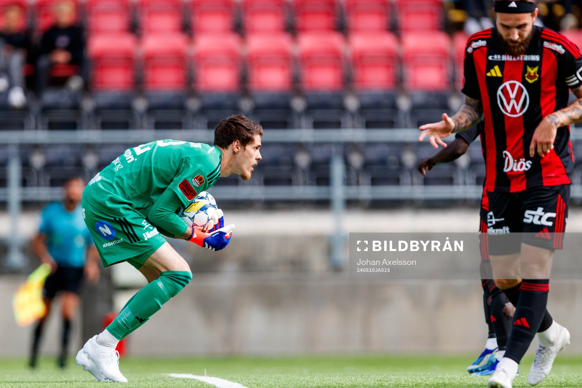 Östersunds målvakt Adam Benediktsson
