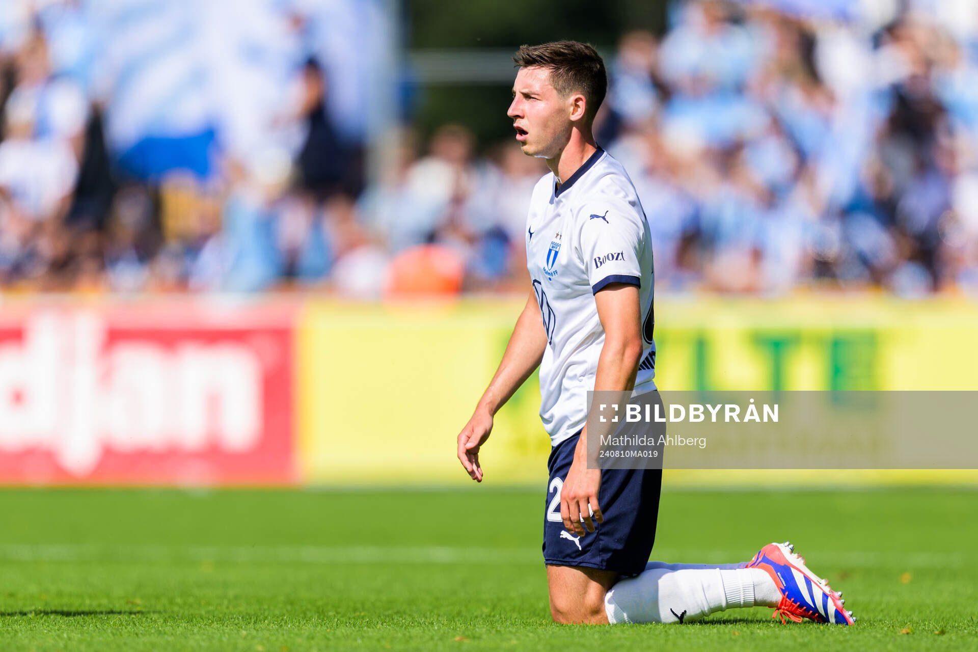Malmö FFs Lasse Berg Johnsen deppar