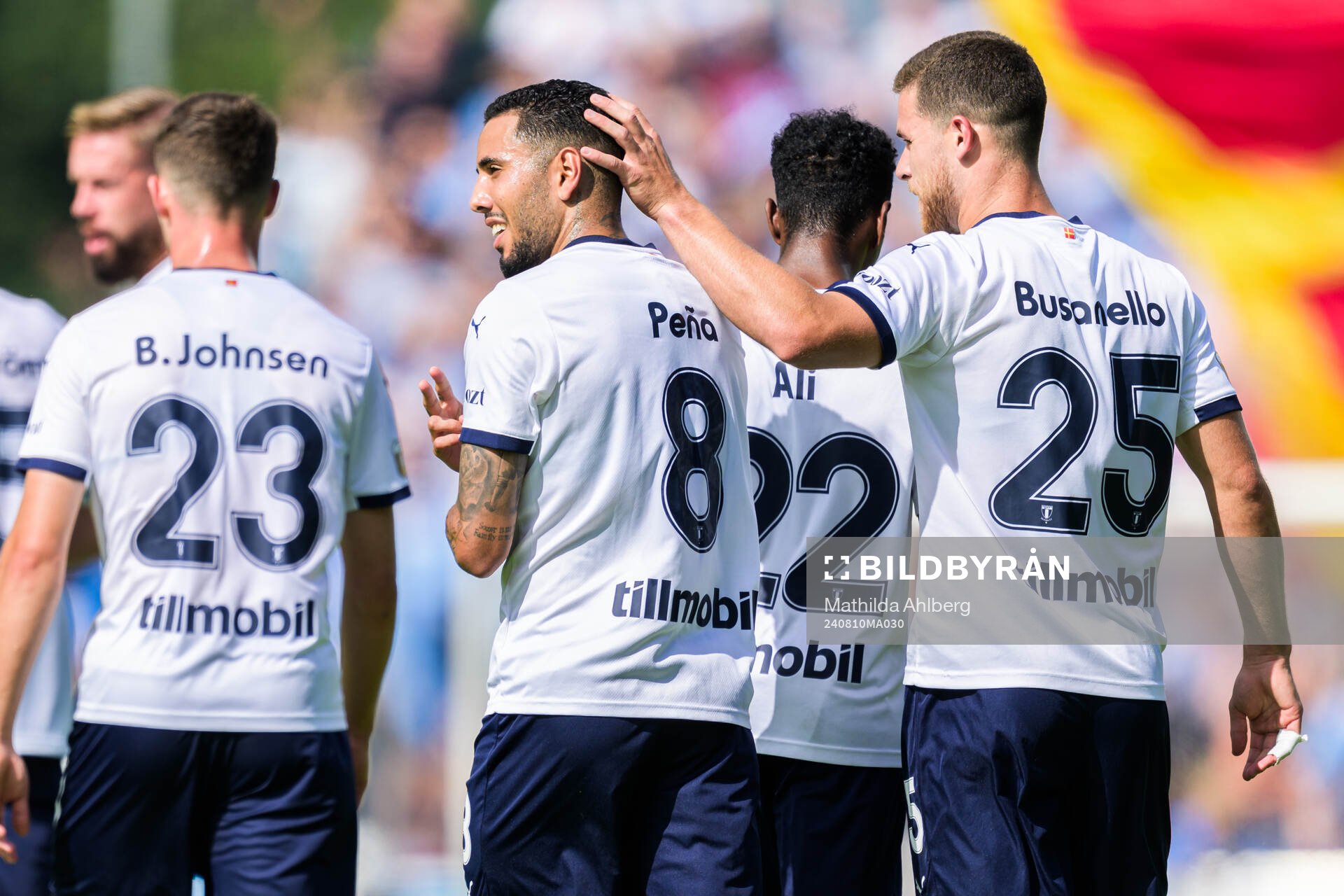 Malmö FFs Sergio Pena och Gabriel Busanello jublar