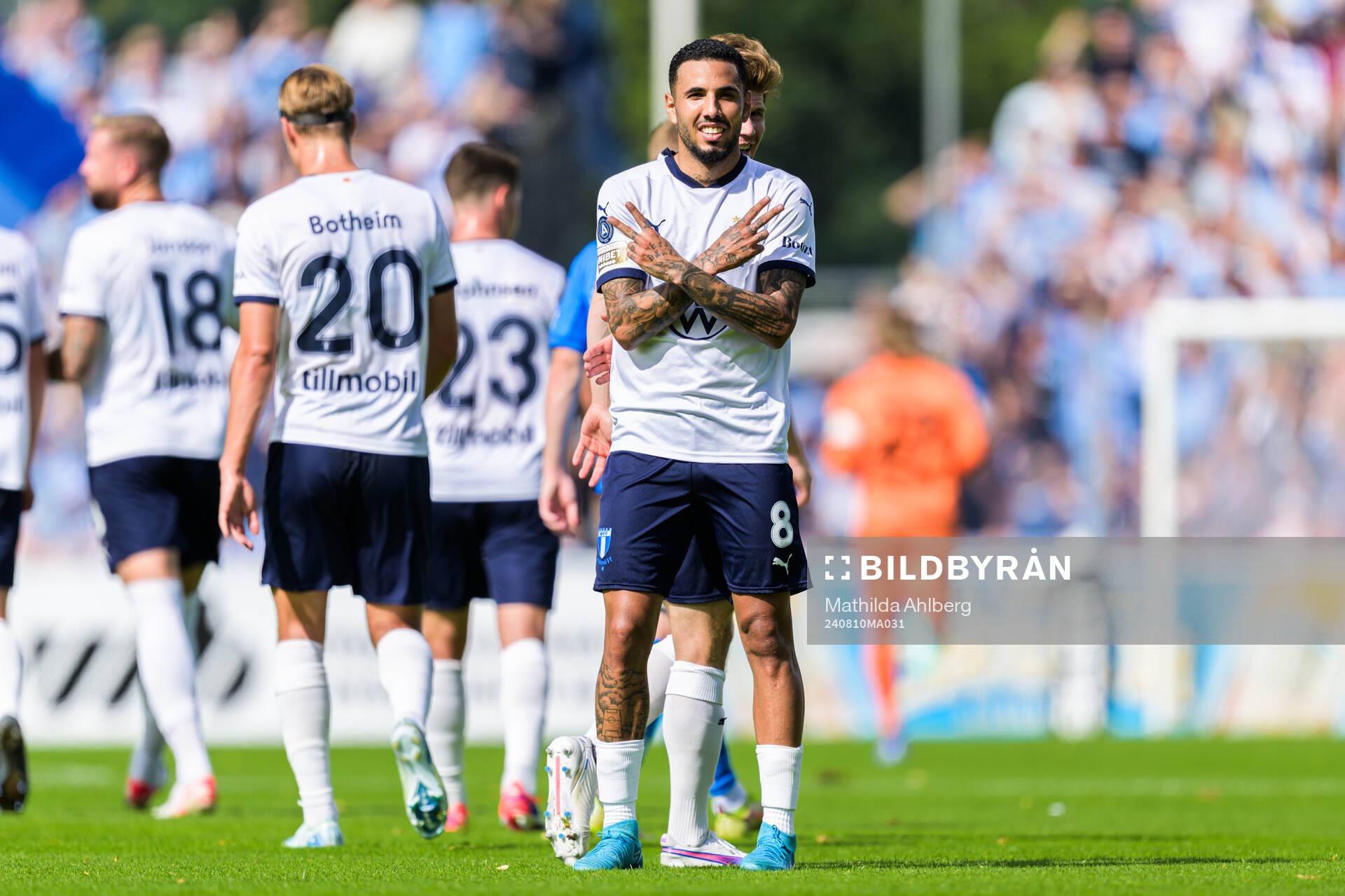 Malmö FFs Sergio Pena jublar