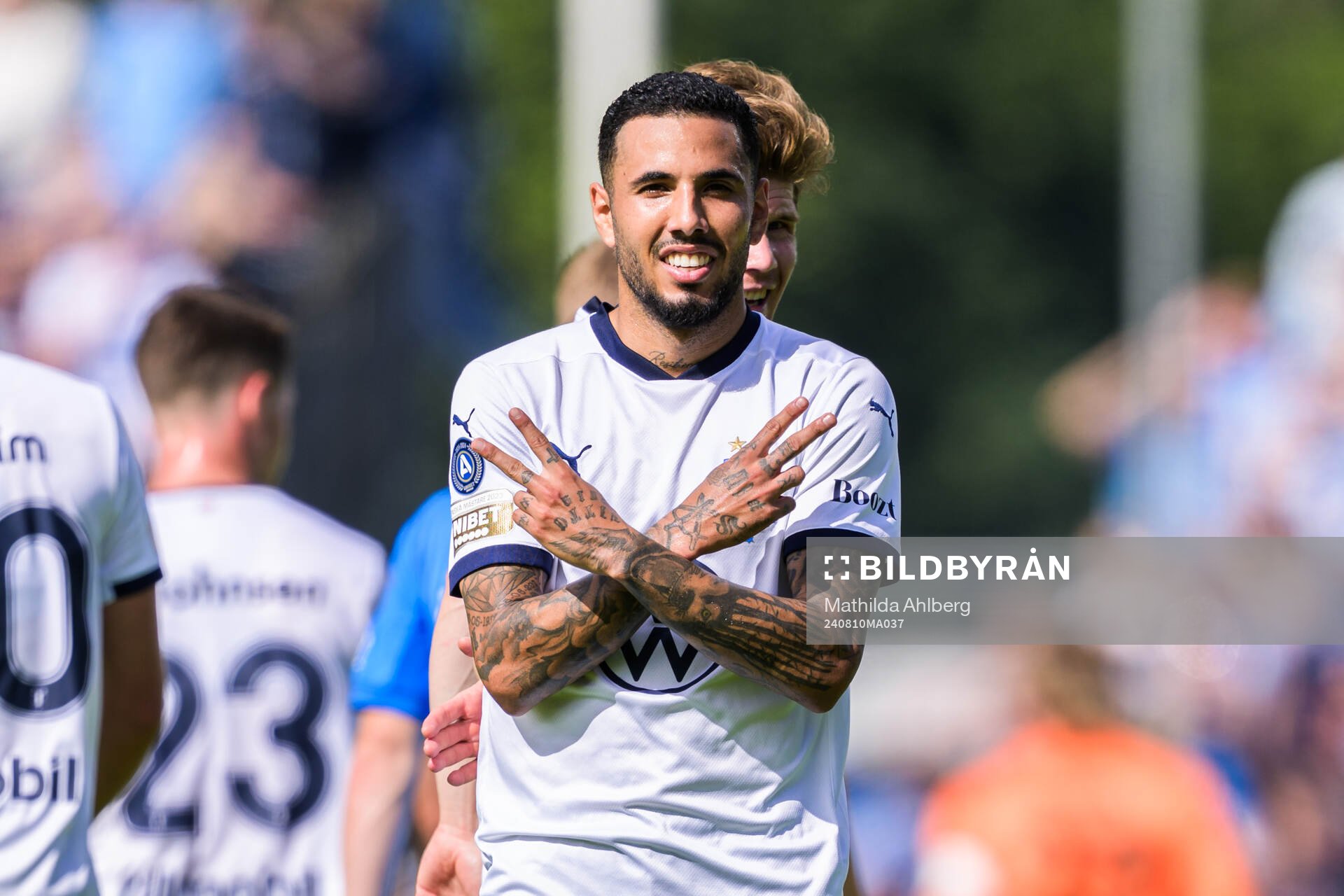 Malmö FFs Sergio Pena jublar