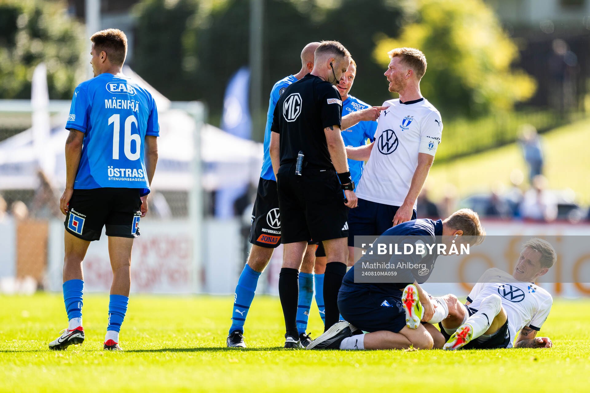 Halmstads Andreas Johansson samt Malmö FFs Anders