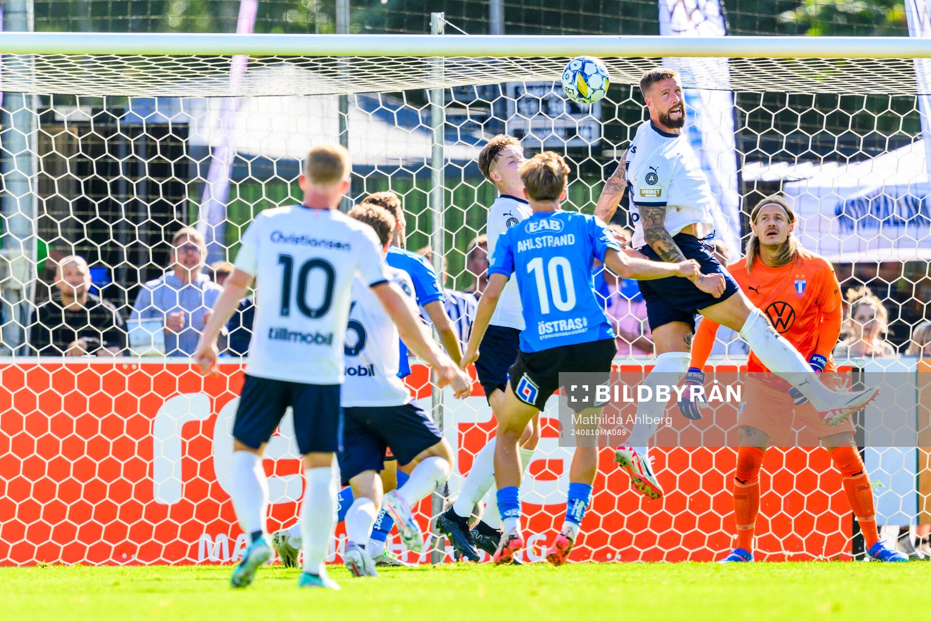 under fotbollsmatchen i Allsvenskan mellan Halmstad och