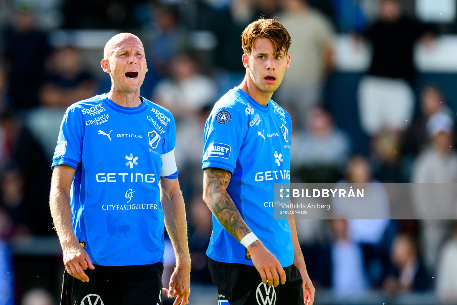 Halmstads Andreas Johansson och Gabriel Wallentin deppar