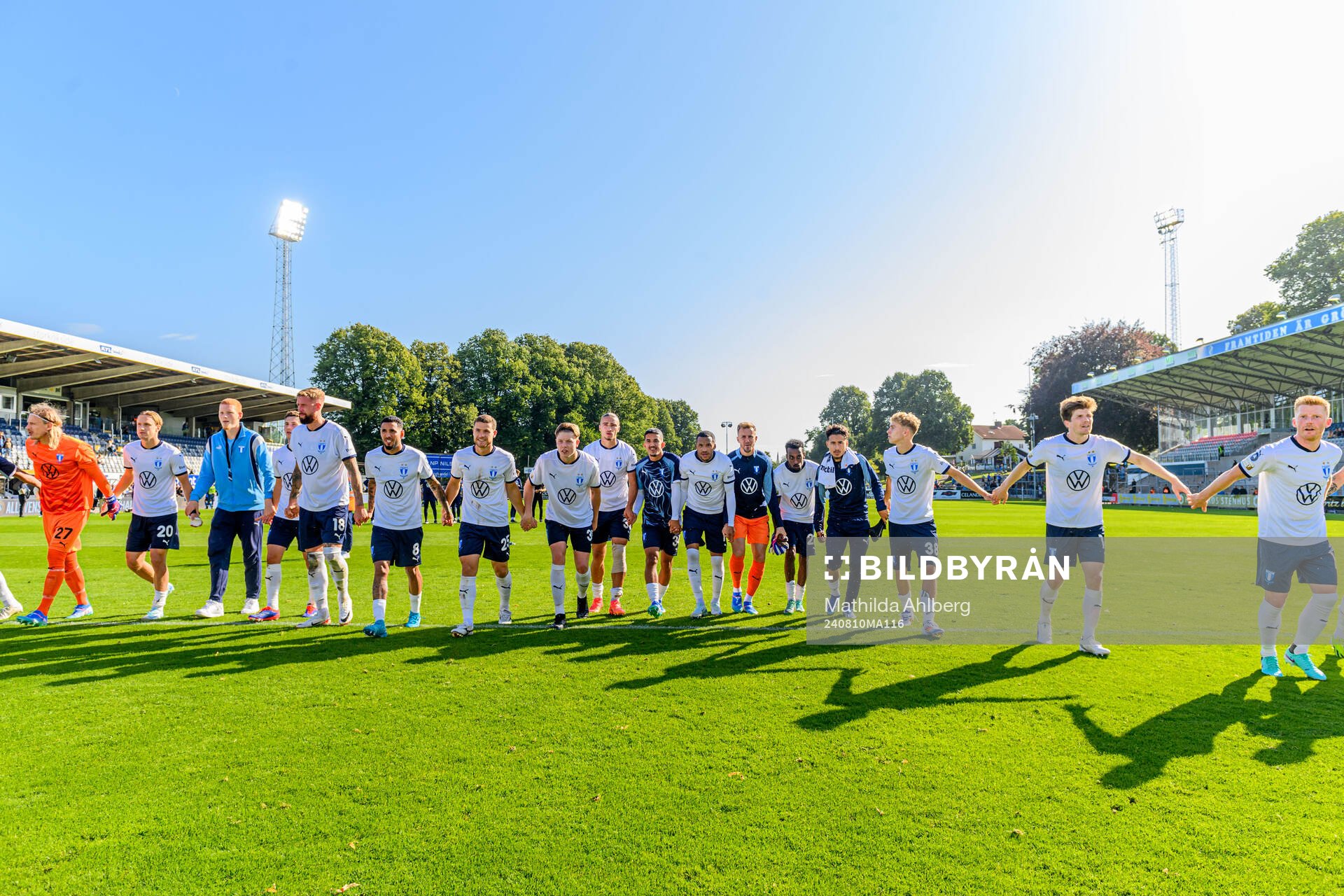 Malmö FFs spelare jublar