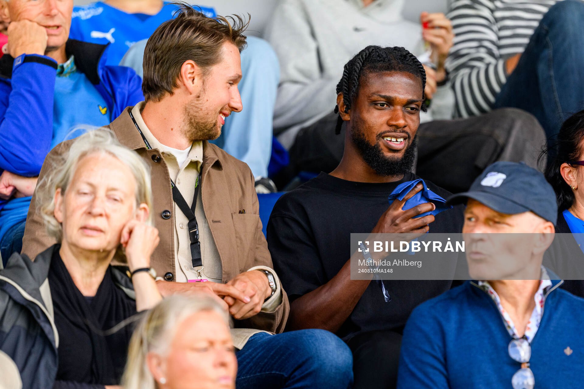 Halmstads Joseph Baffo på läktaren